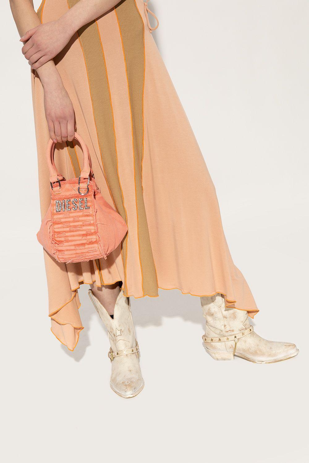 新品未使用 DIESEL ハンドバッグ 2way D-VINA-C ピンク DIESEL 'd-vina D-vina-c' Shoulder Bag in Pink | Lyst