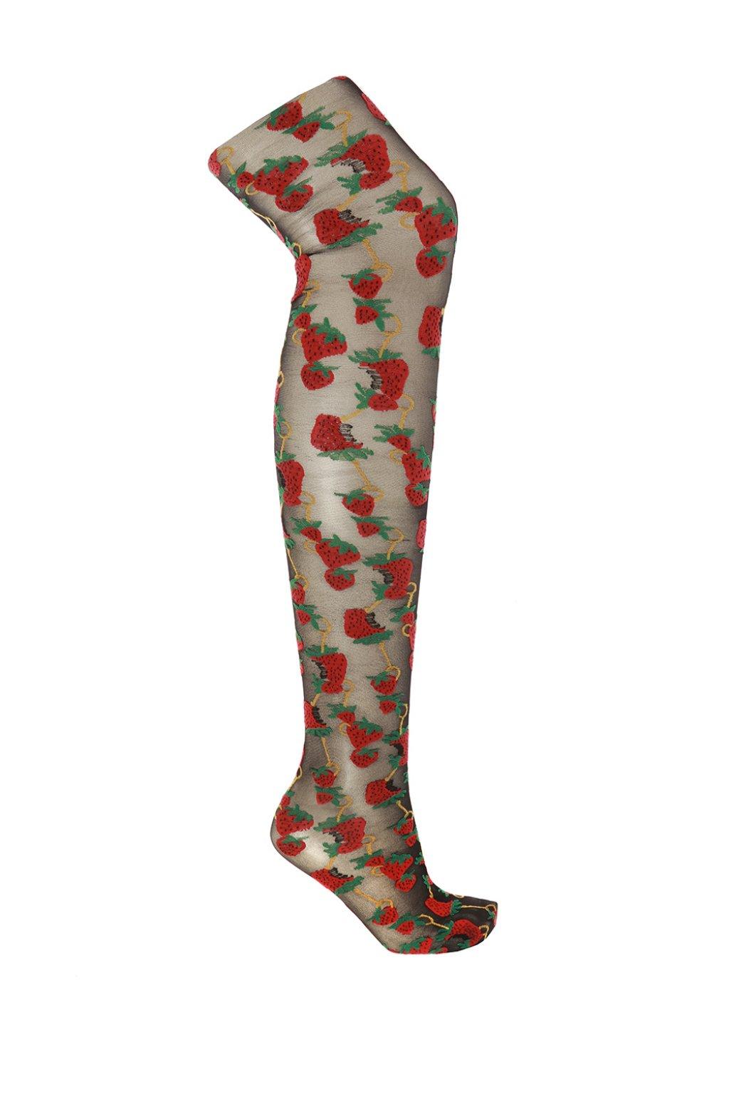 Gucci Synthetic Patterned Tights in Black Lyst