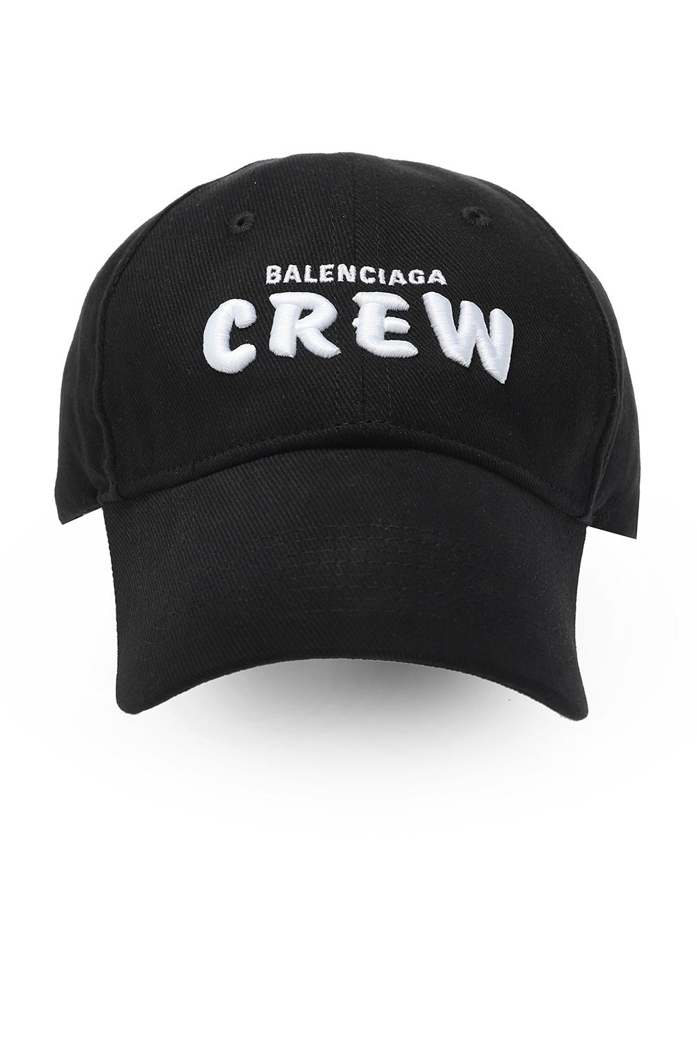 Balenciaga Crew Cap in Black | Lyst