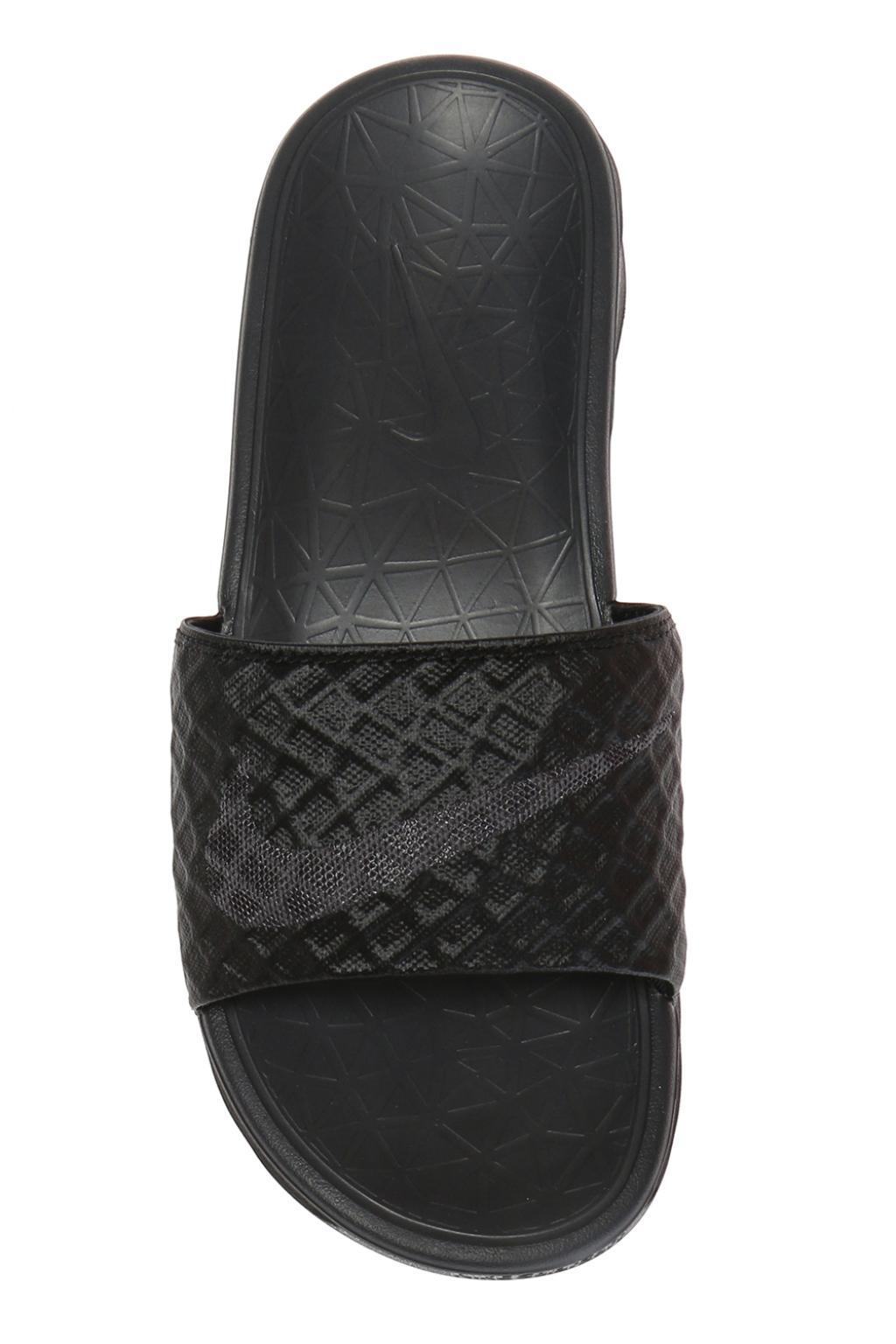 Nike Benassi Solarsoft Slide Athletic Sandal in Black for Men - Lyst