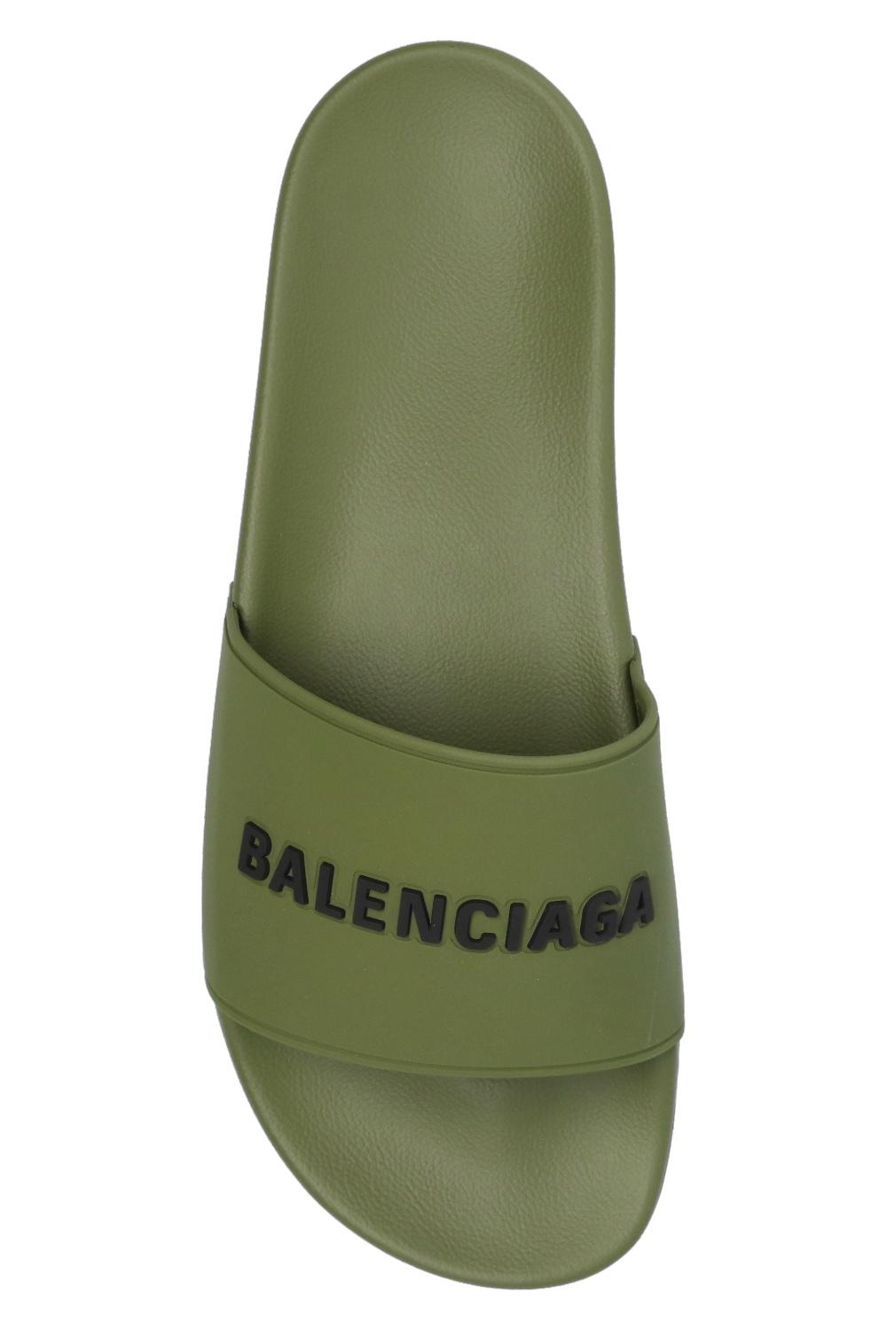 Balenciaga green slides Clearance