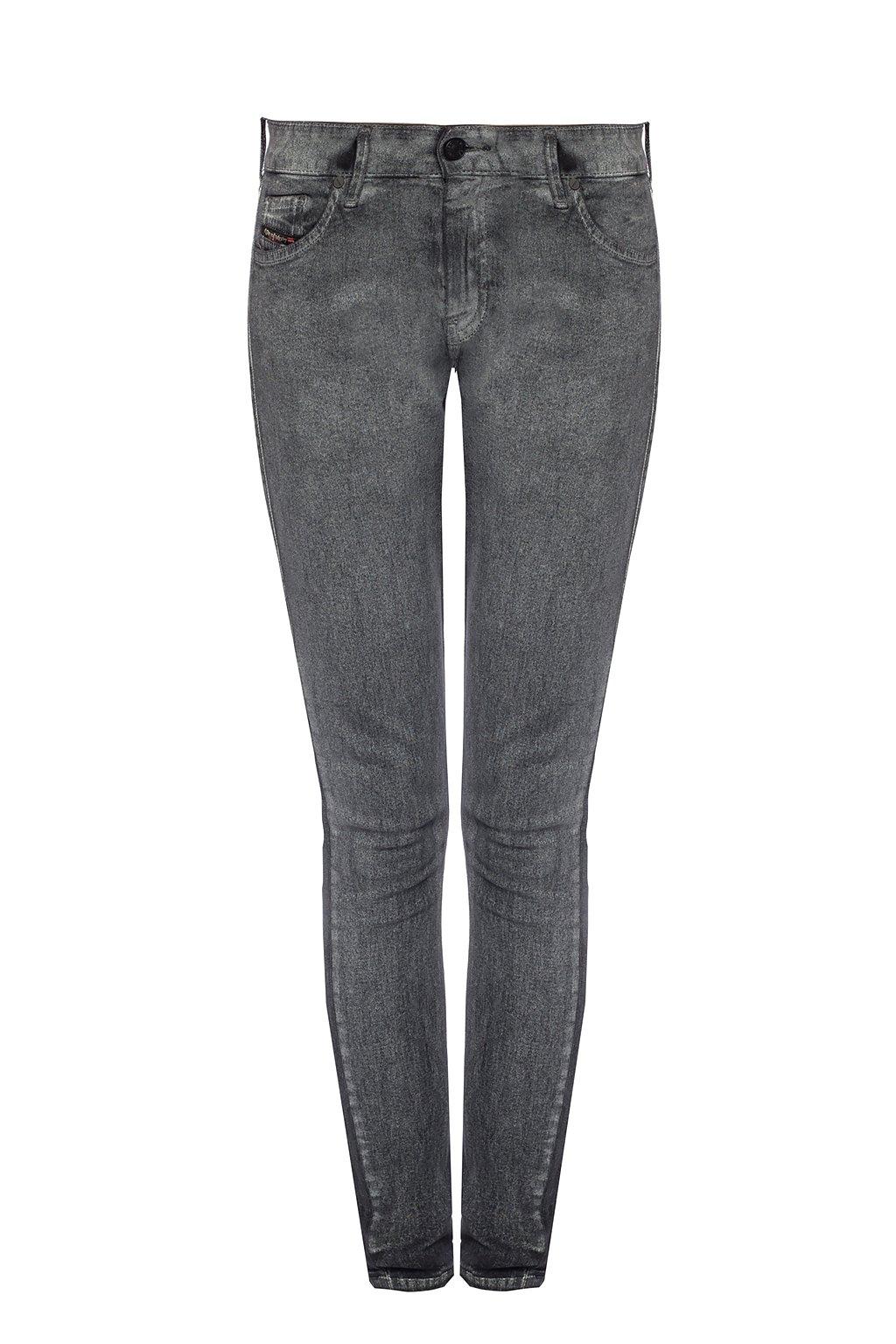 DIESEL Denim 'slandy' Jeans in Grey (Gray) - Lyst