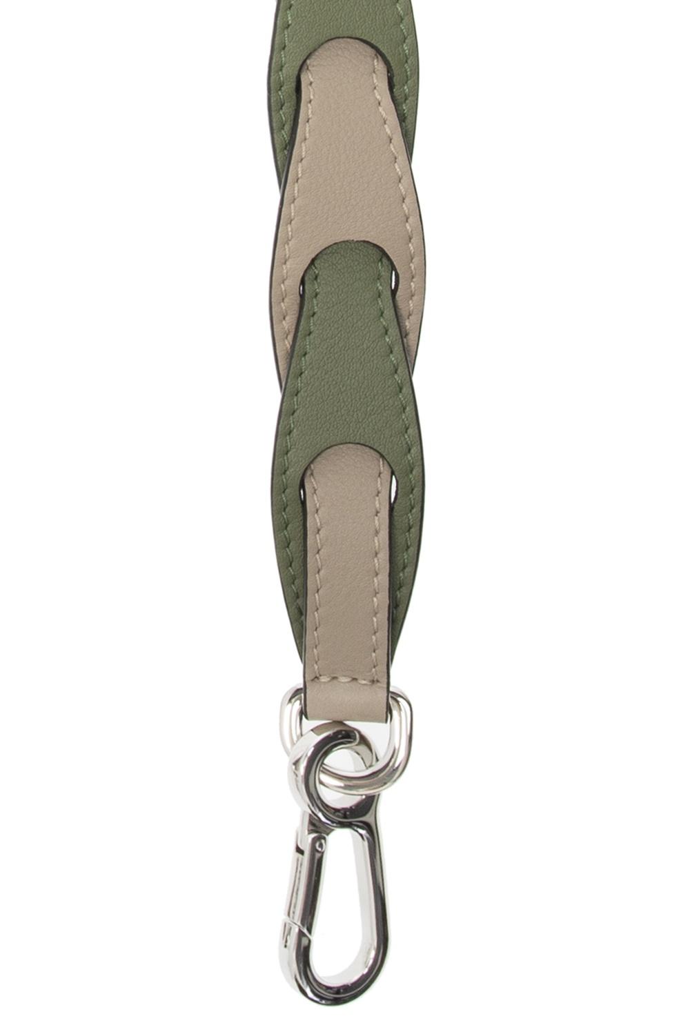 Loewe Leather Reversible Bag Strap in Green Save 6 Lyst