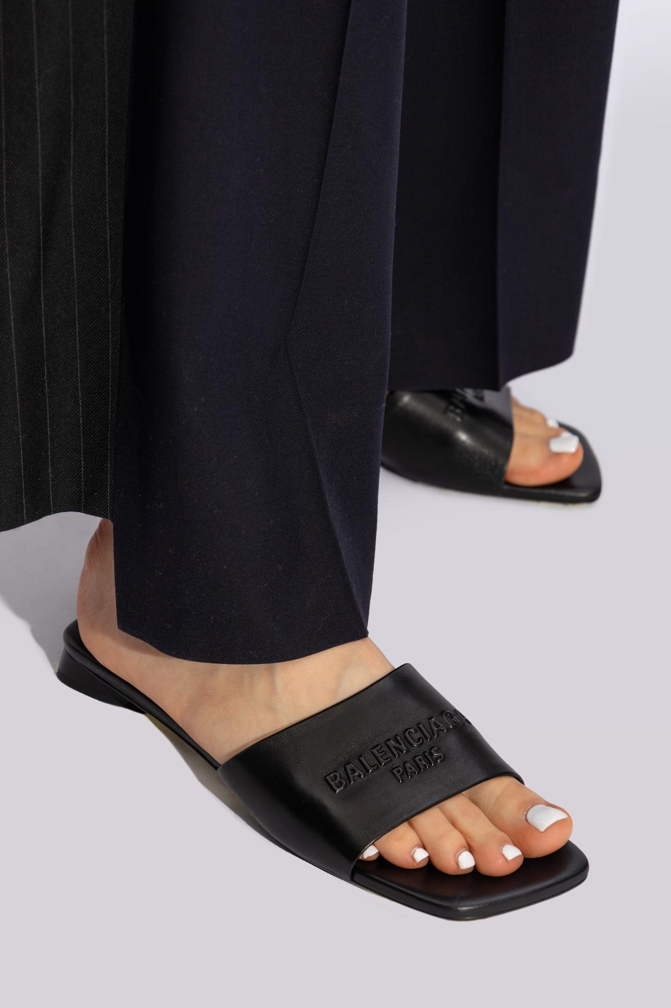 60mm Dutyfree Shiny Leather Sandals