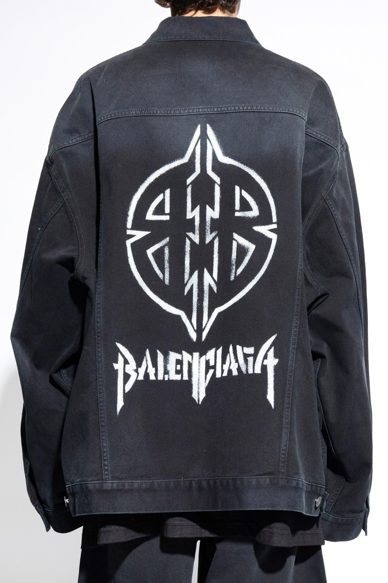 Balenciaga Loose-Fit Denim Jacket in Blue for Men | Lyst UK