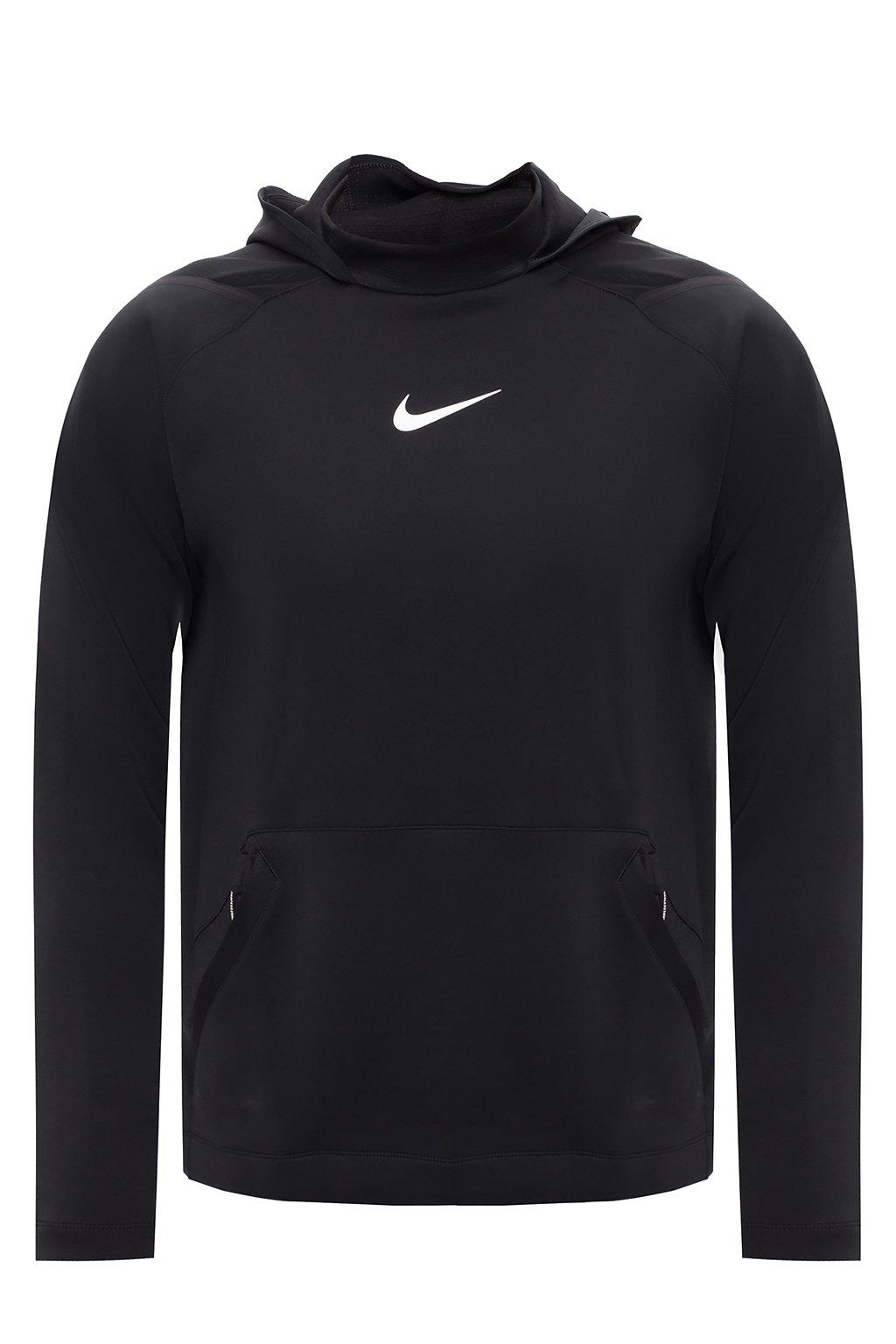 Nike Pro Pullover Fleece Hoodie (black) - Clearance Sale for Men | Lyst