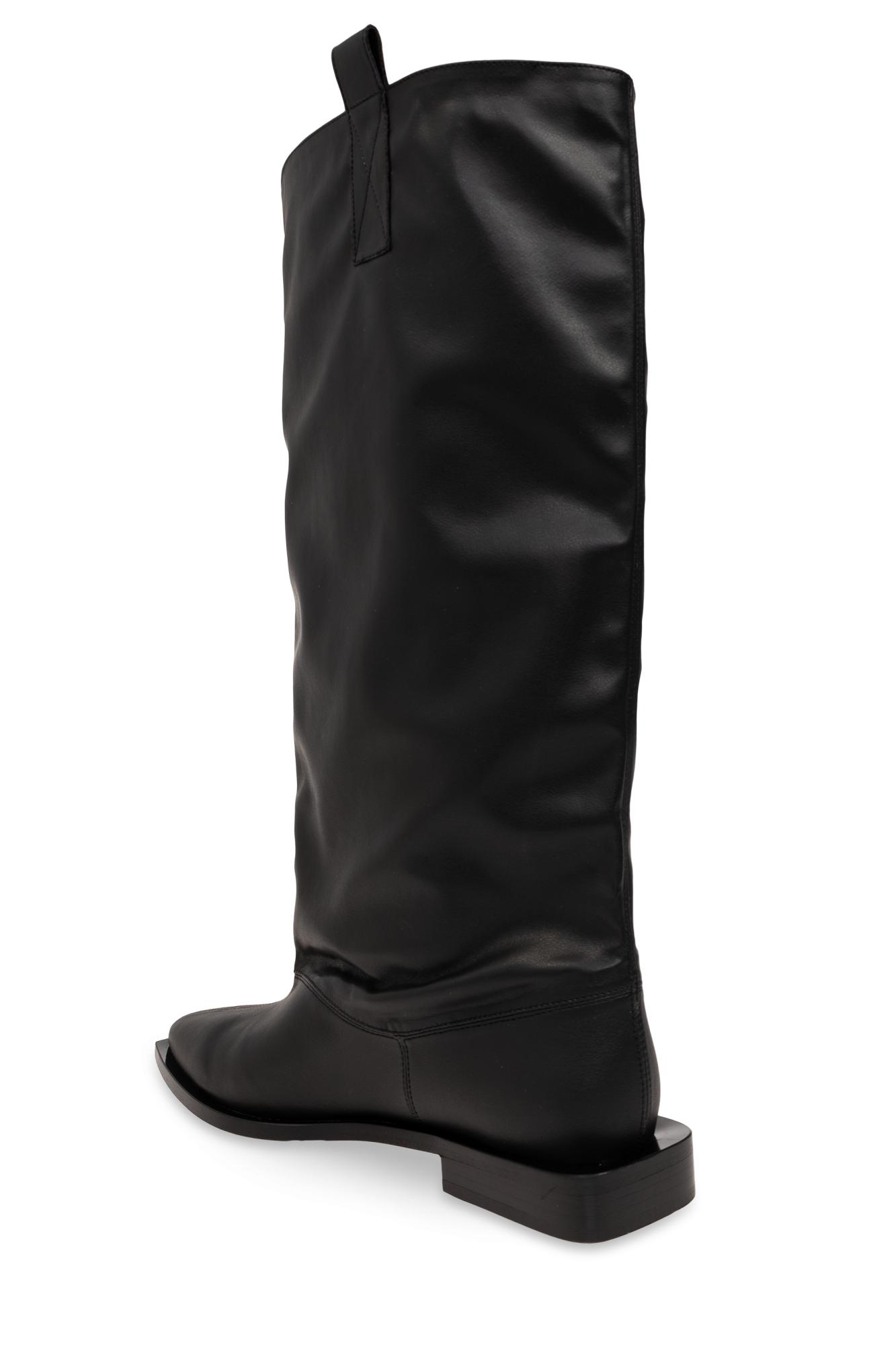 Ganni Slip-On Boots in Black | Lyst