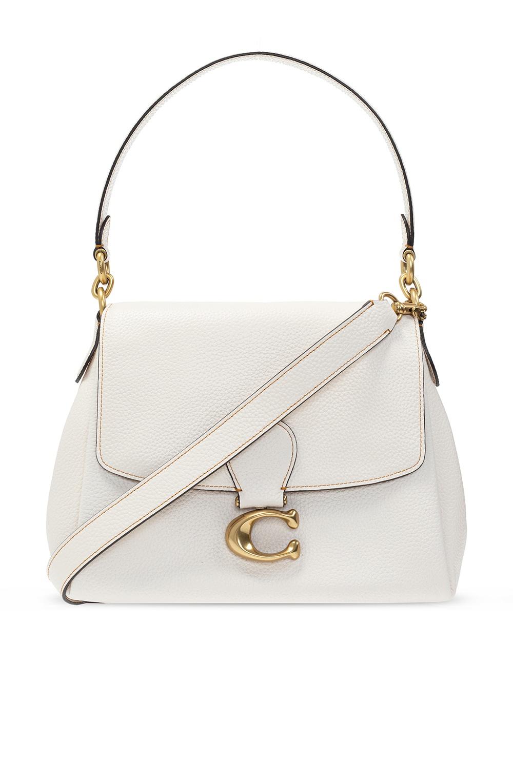 COACH 'may' Shoulder Bag in White | Lyst UK