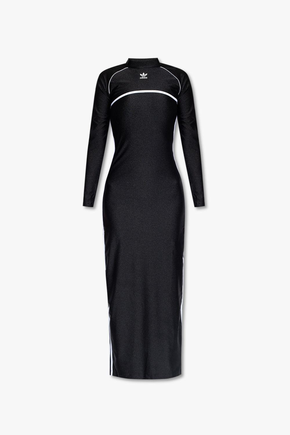 adidas Originals Dress With Logo in Black | Lyst