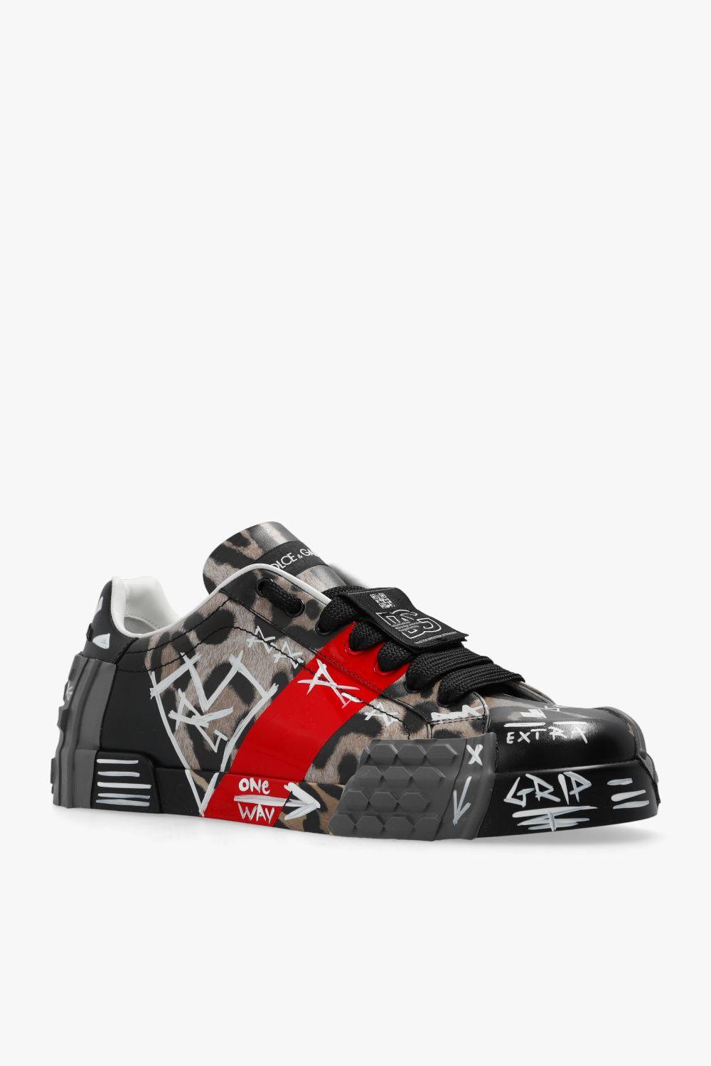 【大人気☆】Dolce & Gabbana Portofino Graffiti スニーカー Dolce & Gabbana Portofino Graffiti High-Top Sneakers