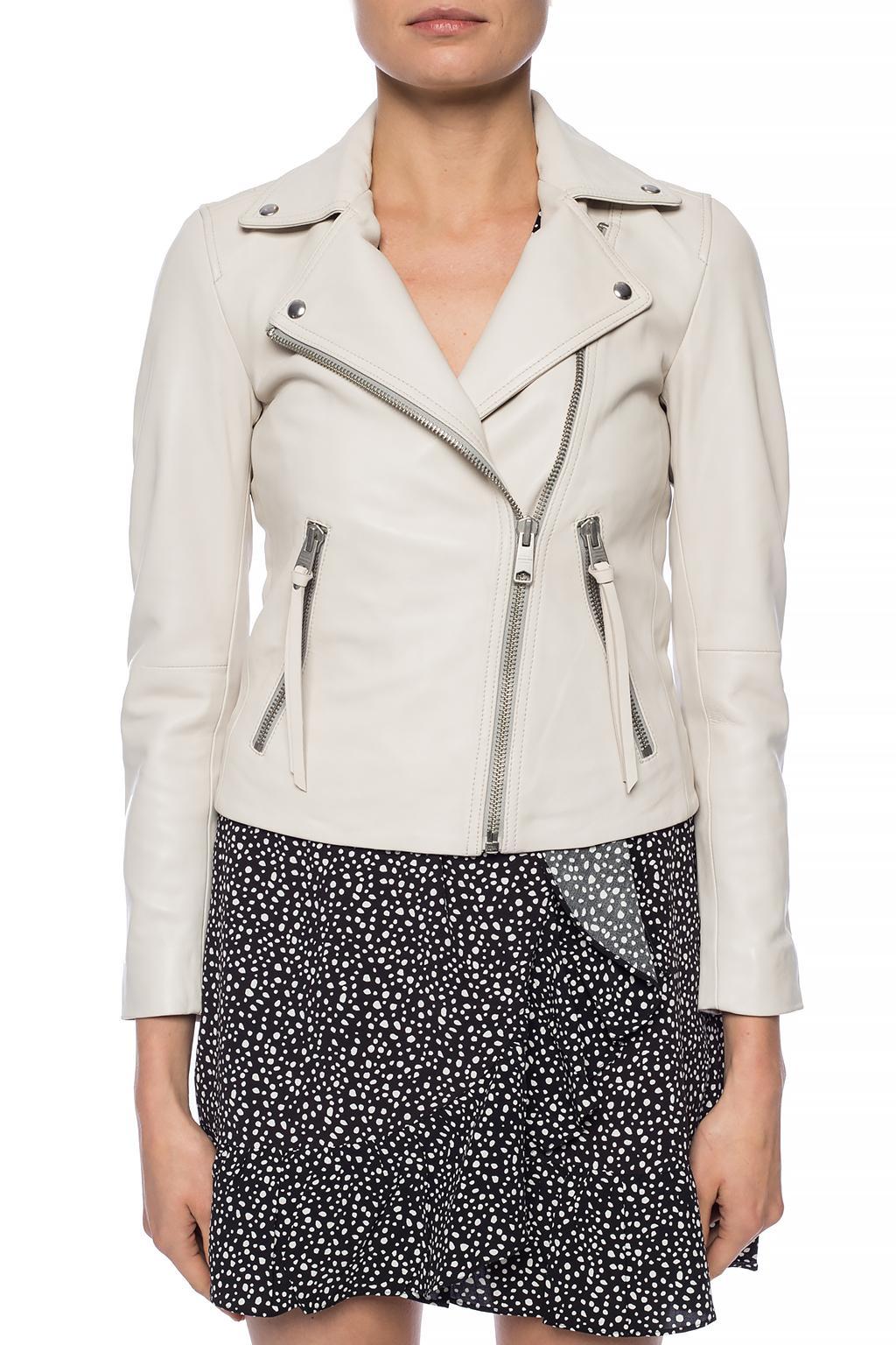 allsaints white leather jacket