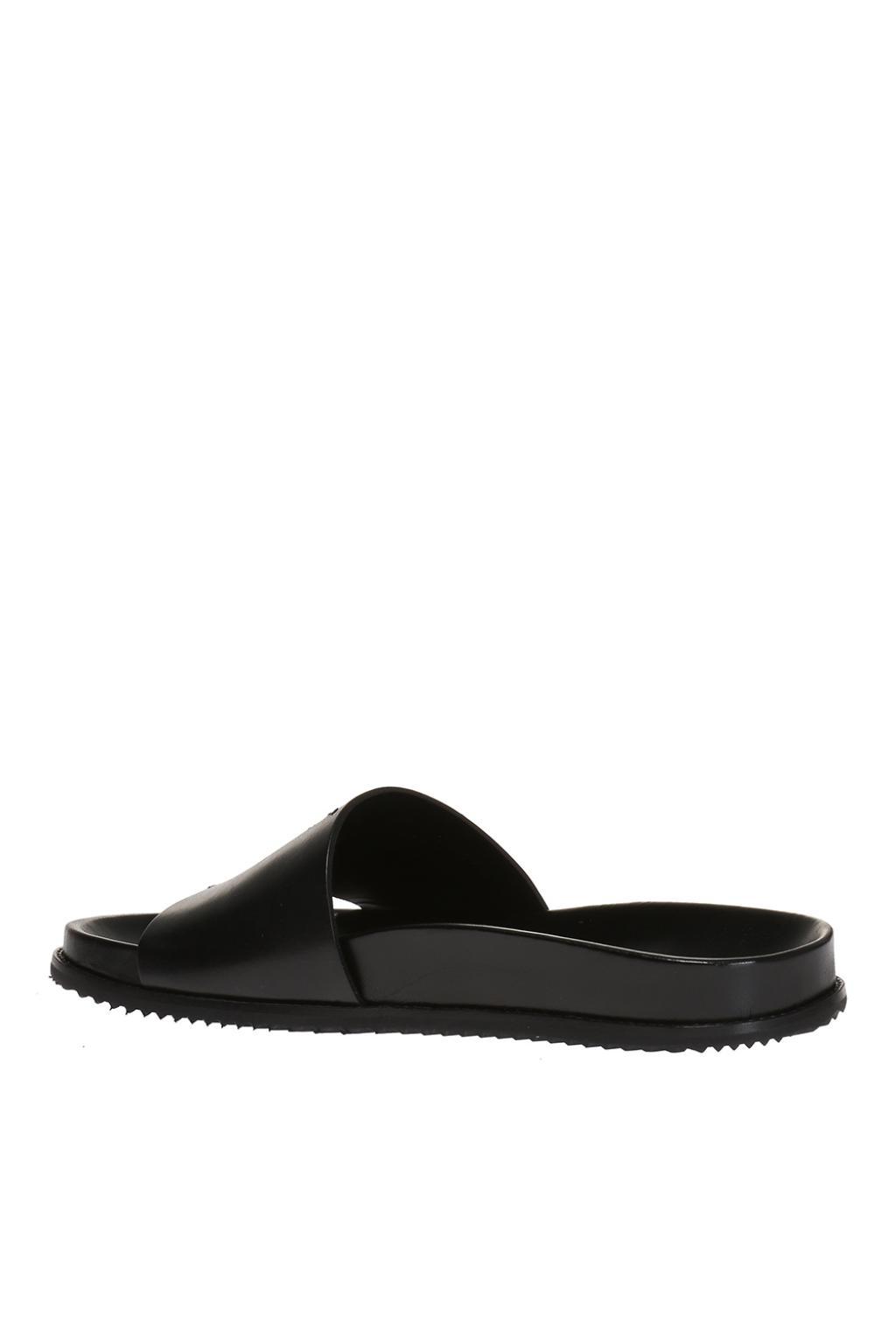 Saint Laurent 'jimmy' Slide Sandals in Black for Men | Lyst