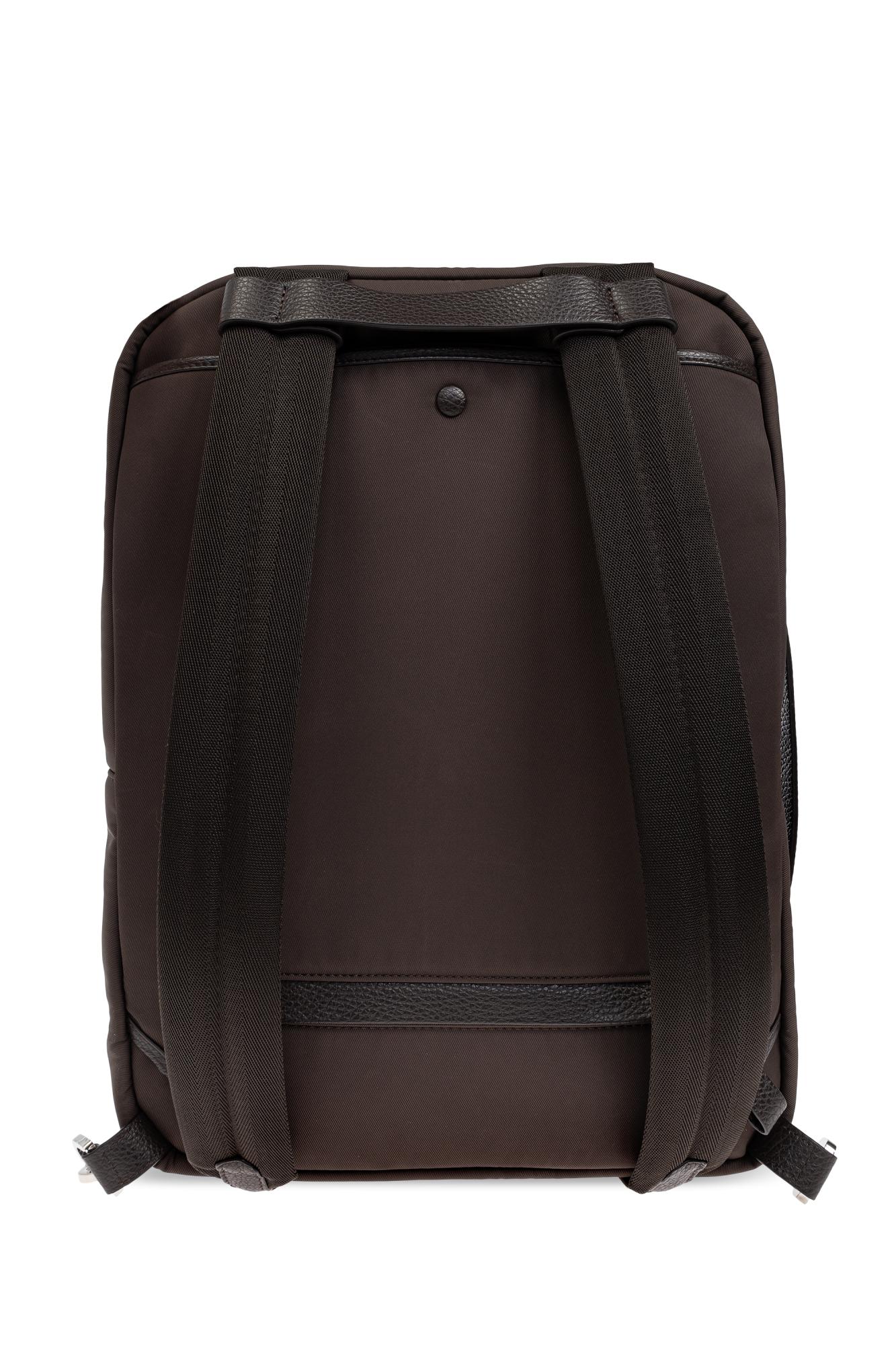 GIORGIO ARMANI GRAINED CALF LEATHER バックパック Giorgio Armani Grained calf leather backpack | The Fashion