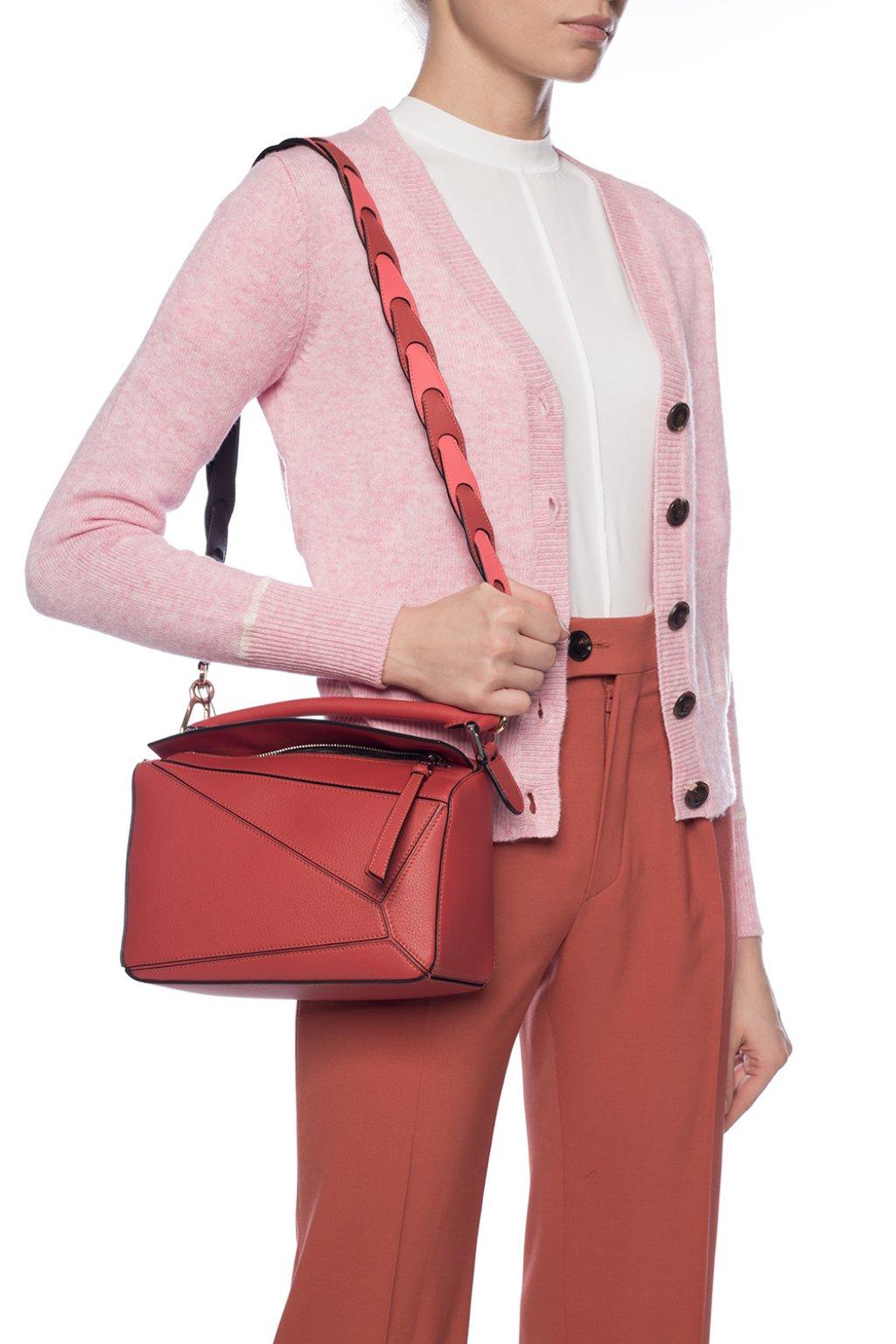 Loewe Logo-schlüsselanhänger Aus Leder in Pink Damen Taschen Taschen-Accessoires 
