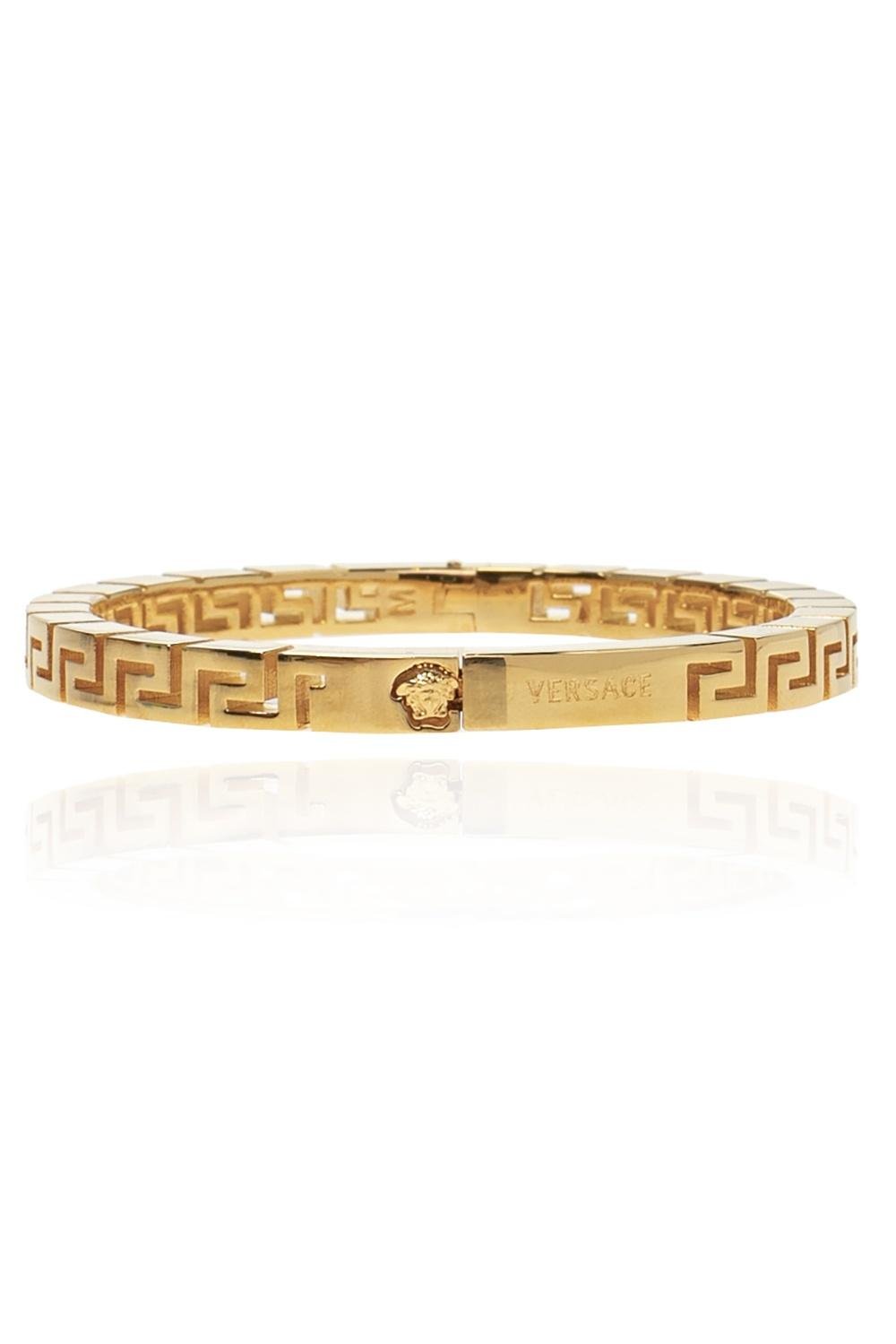 Versace Bracelet With Logo Gold in Metallic - Lyst