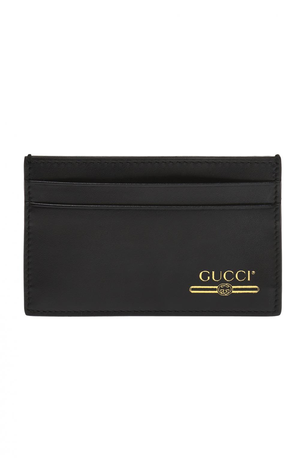 Gucci Branded Card Case in Black for Men Lyst