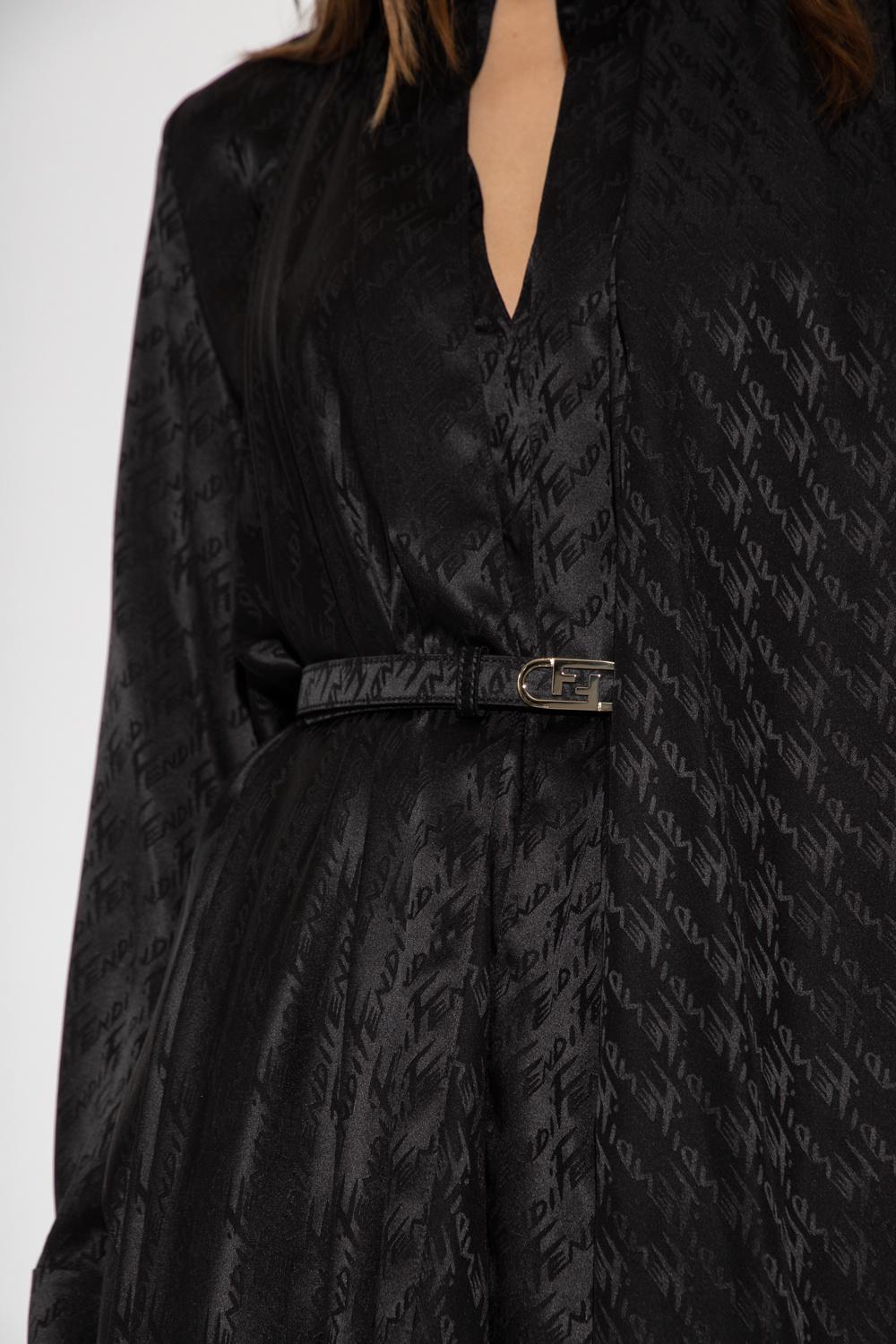 Fendi Silk Dress in Black Lyst