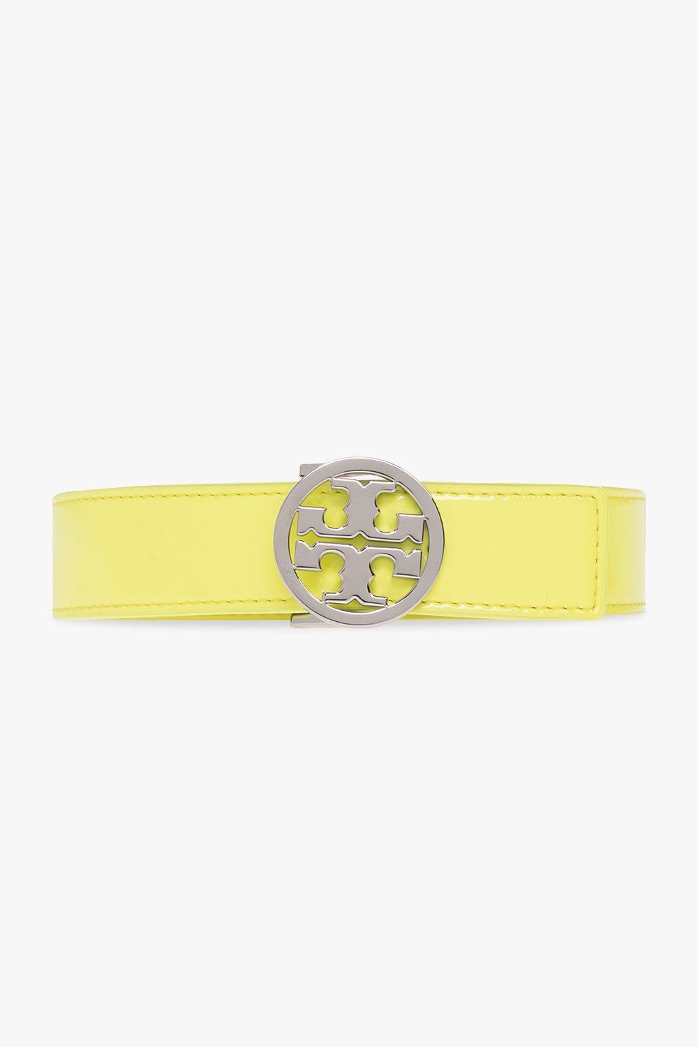 Tory Burch Belt In Patent Leather in Yellow | Lyst