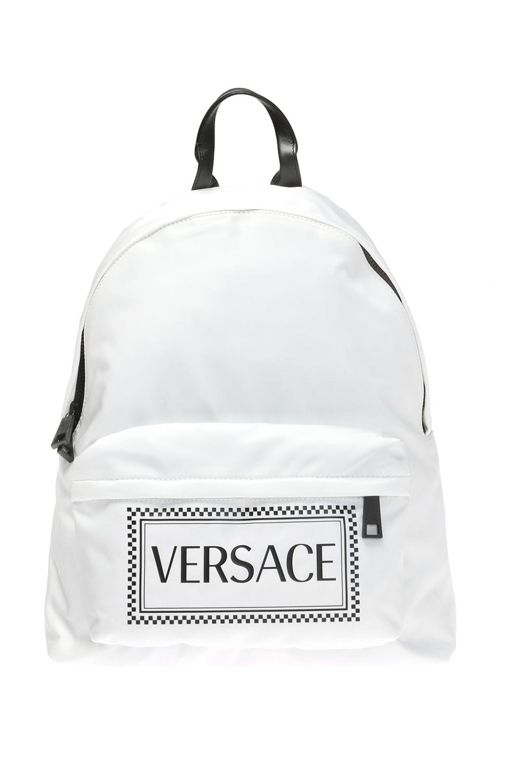 versace white backpack