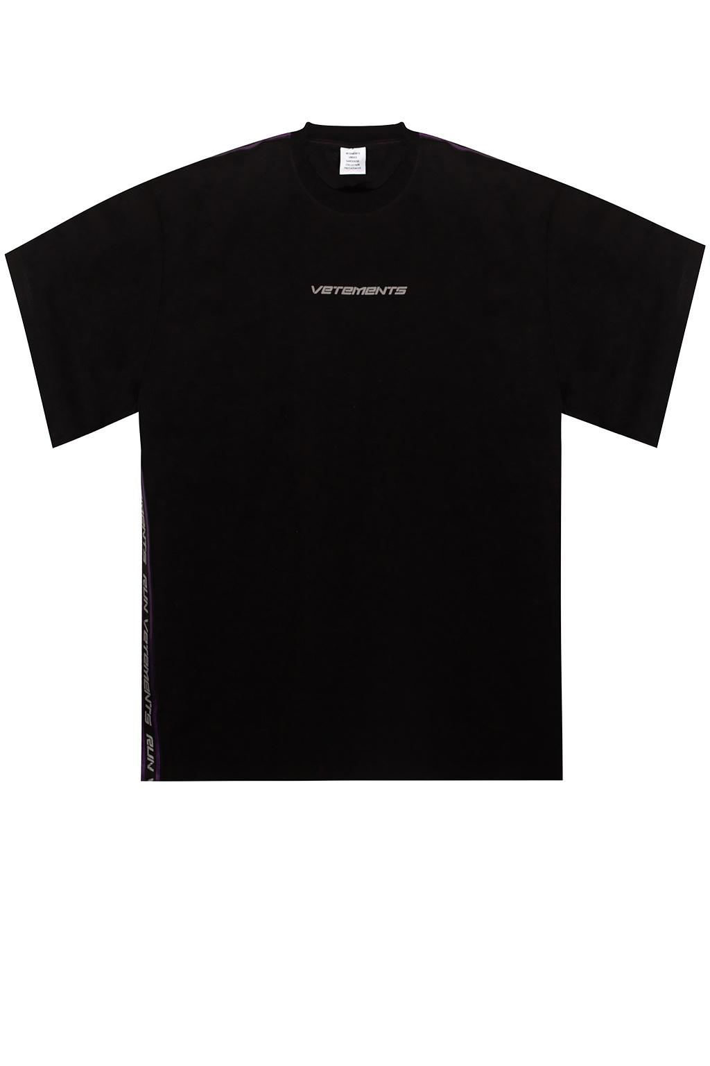 Vetements Cotton Logo T-shirt in Black 
