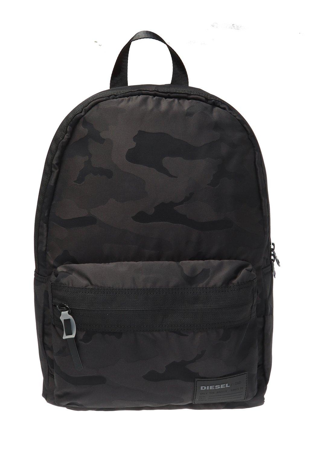 DIESEL Camo Backpack in Black for Men - Lyst