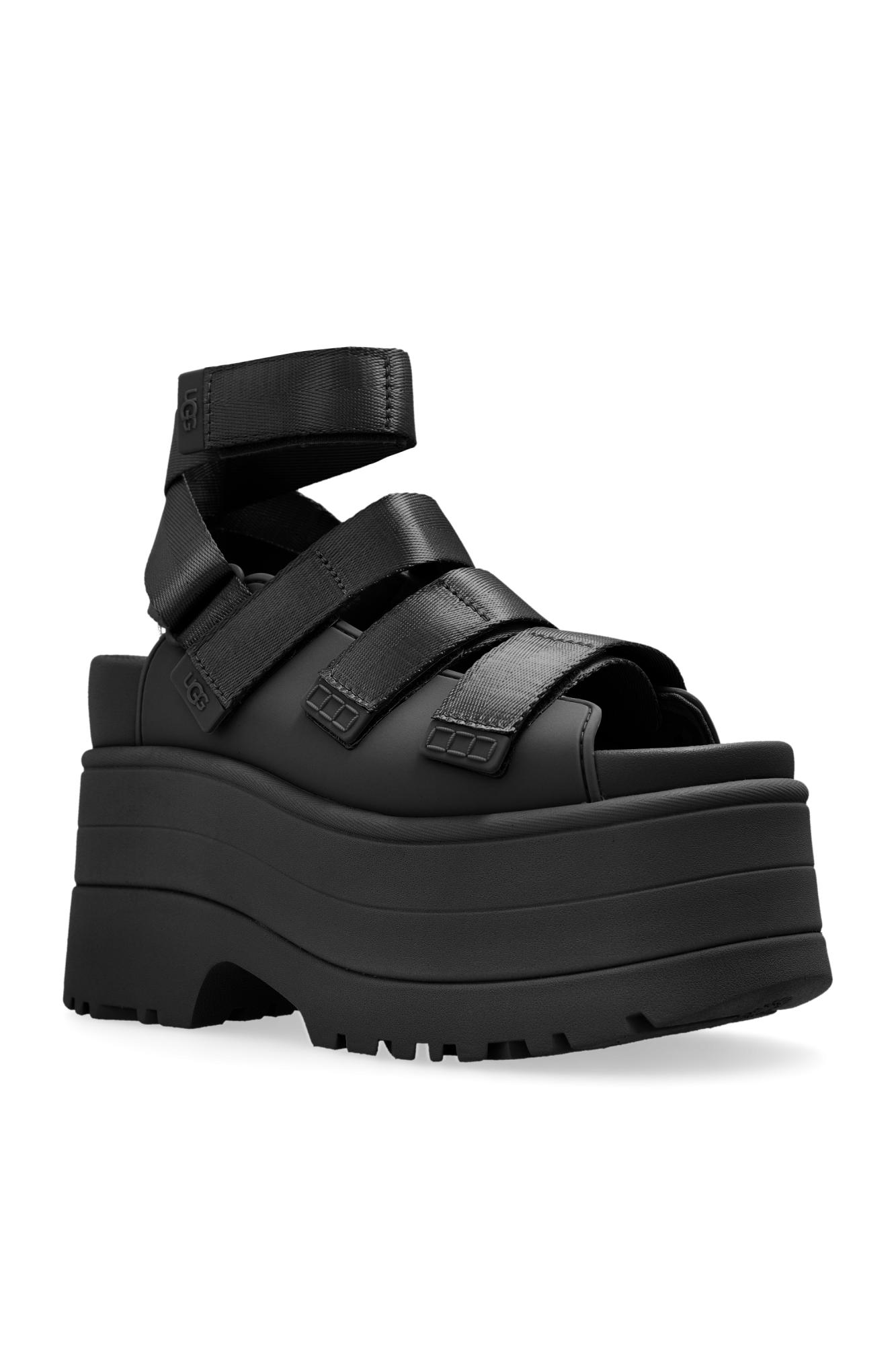 UGG Platform Sandals Goldenrise in Black | Lyst