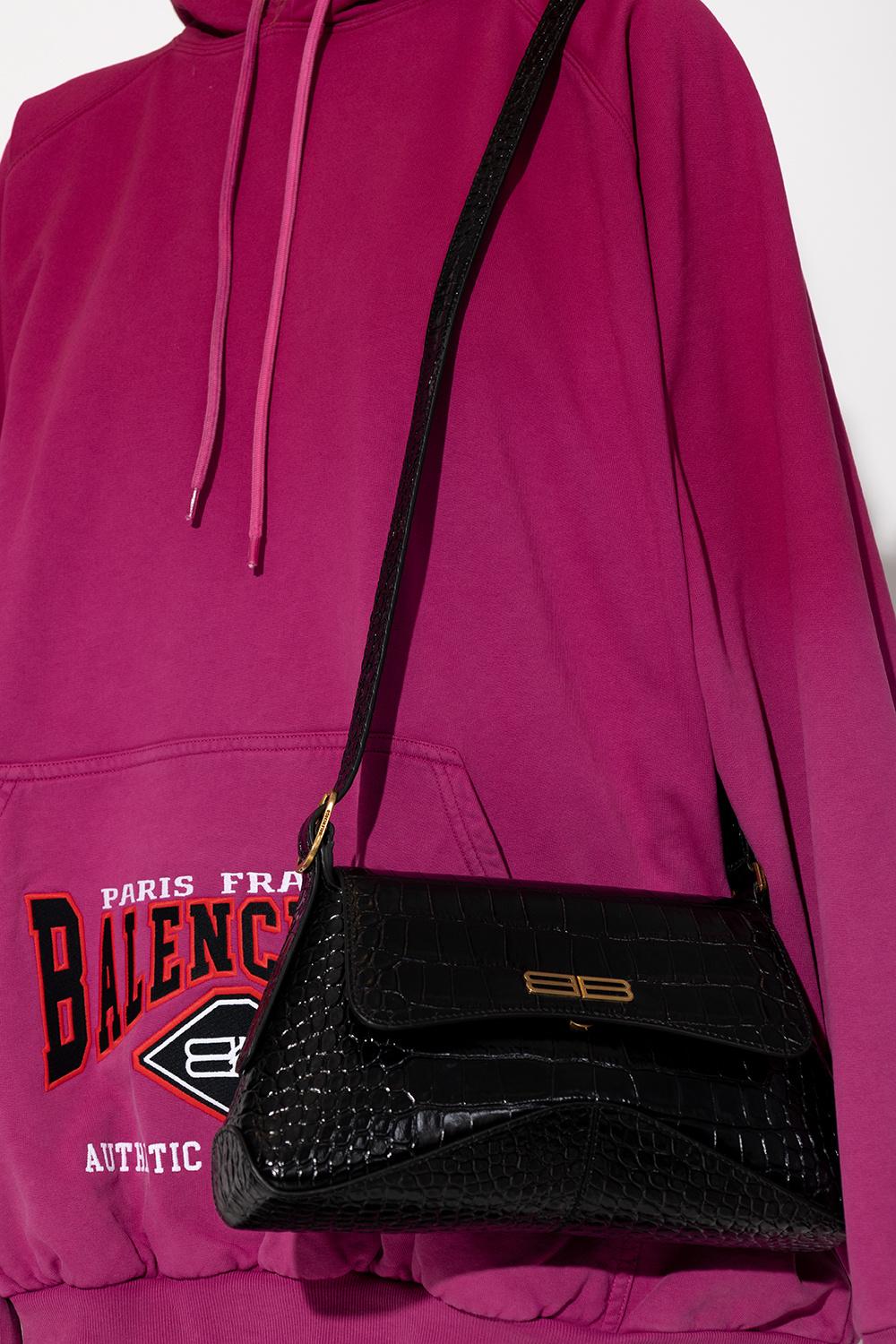 Balenciaga 'xx Flap Medium' Shoulder Bag in Black | Lyst