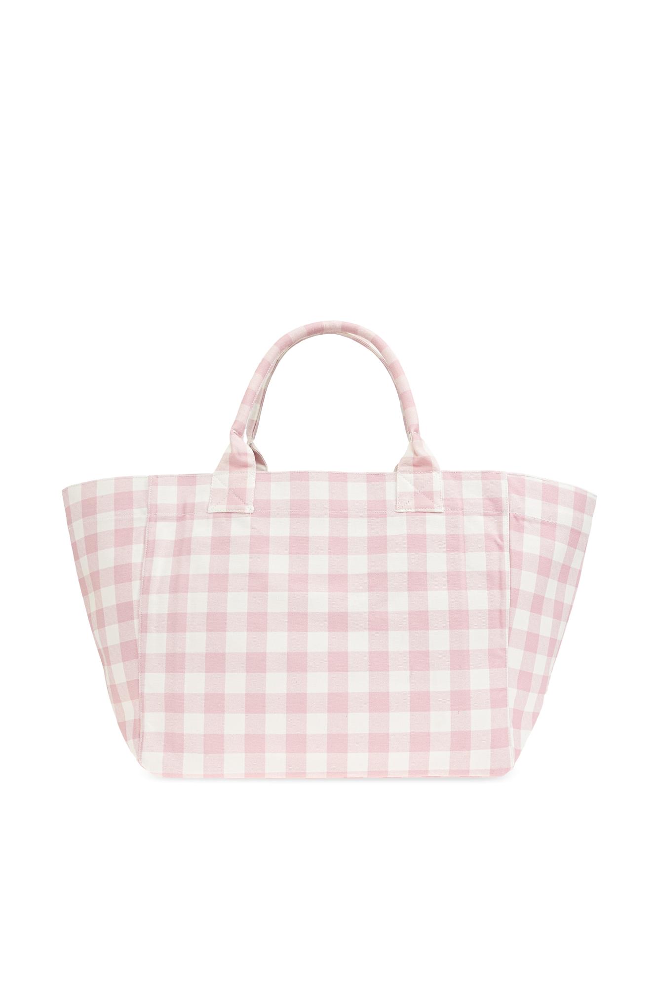 Ganni ■Large Easy Shopper Vichy - Light Pink Ganni 