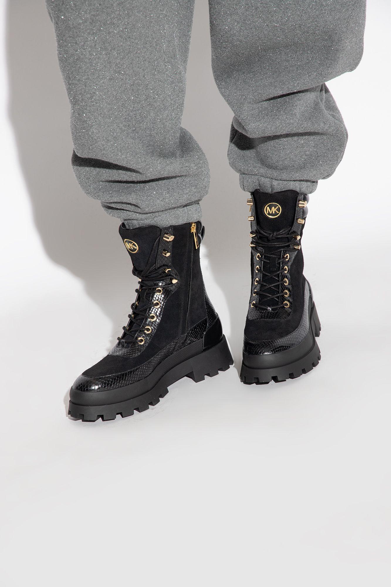 MICHAEL Michael Kors 'rowan' Ankle Boots in Black | Lyst