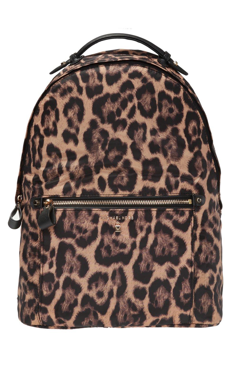 kelsey' Leopard Print Backpack 