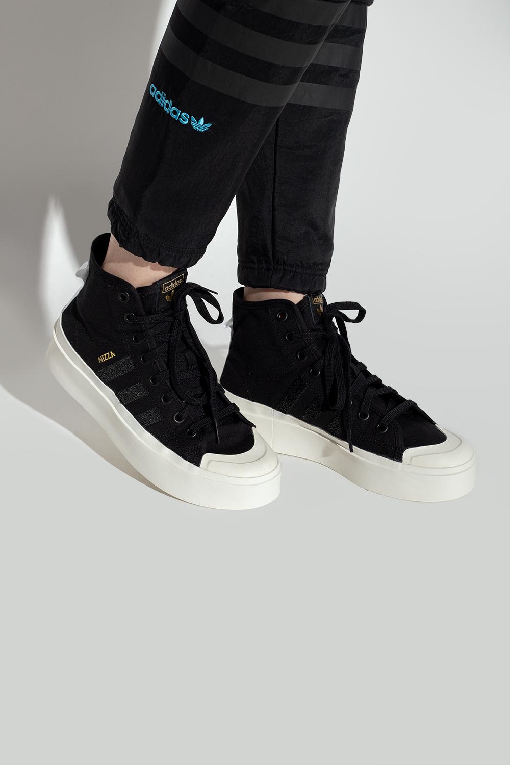 adidas Originals \'nizza Bonega Mid W\' Sneakers in Black | Lyst