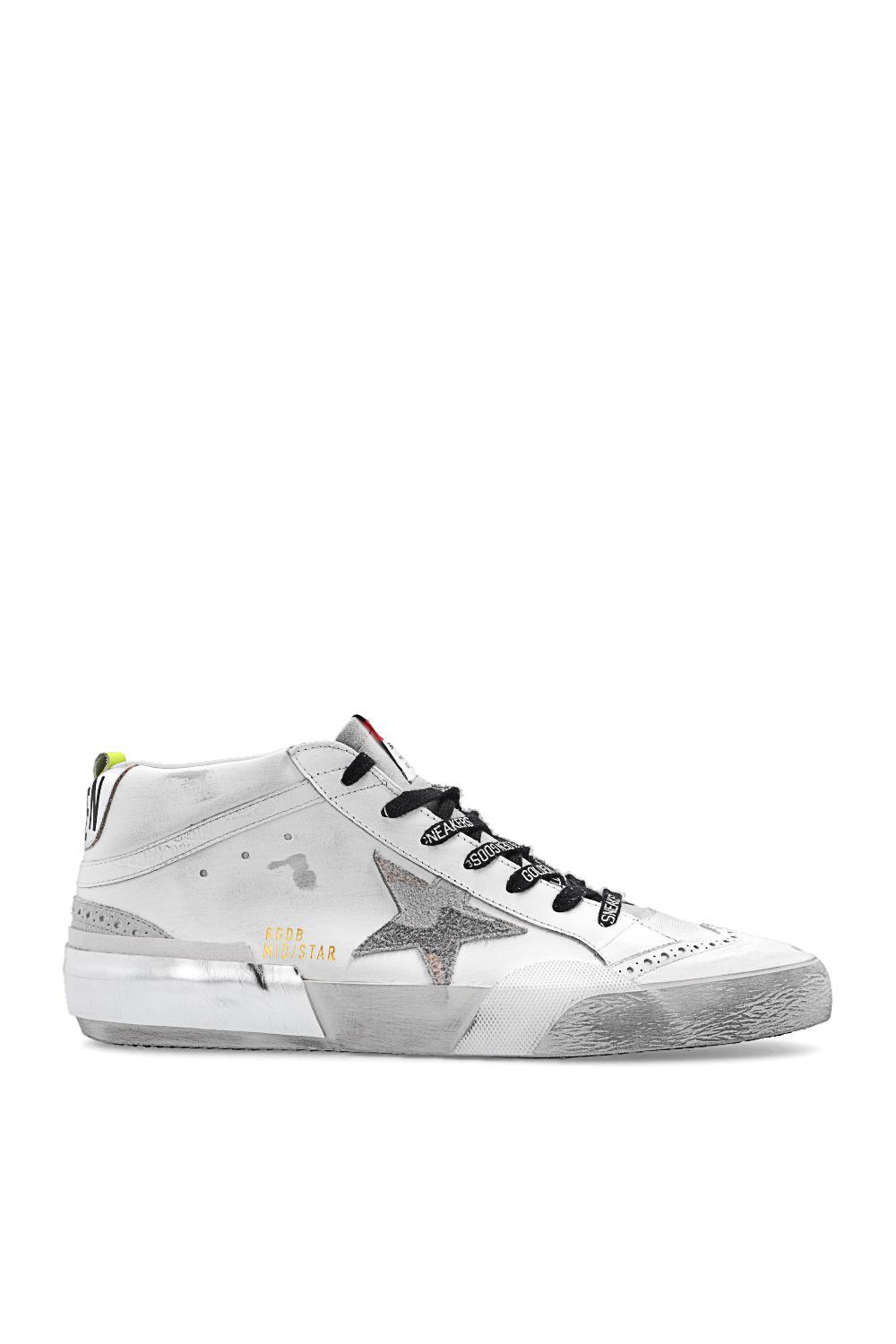 【送料&関税込】Golden  Sneakers Mid Star Classic Mid Star LTD with pearl suede star and beige crochet heel tab