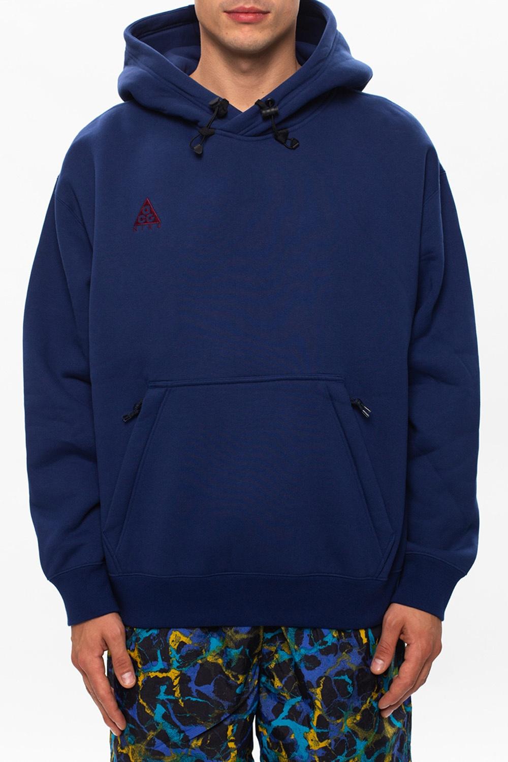 Nike 'acg' Hoodie With Logo Navy Blue for Men | Lyst