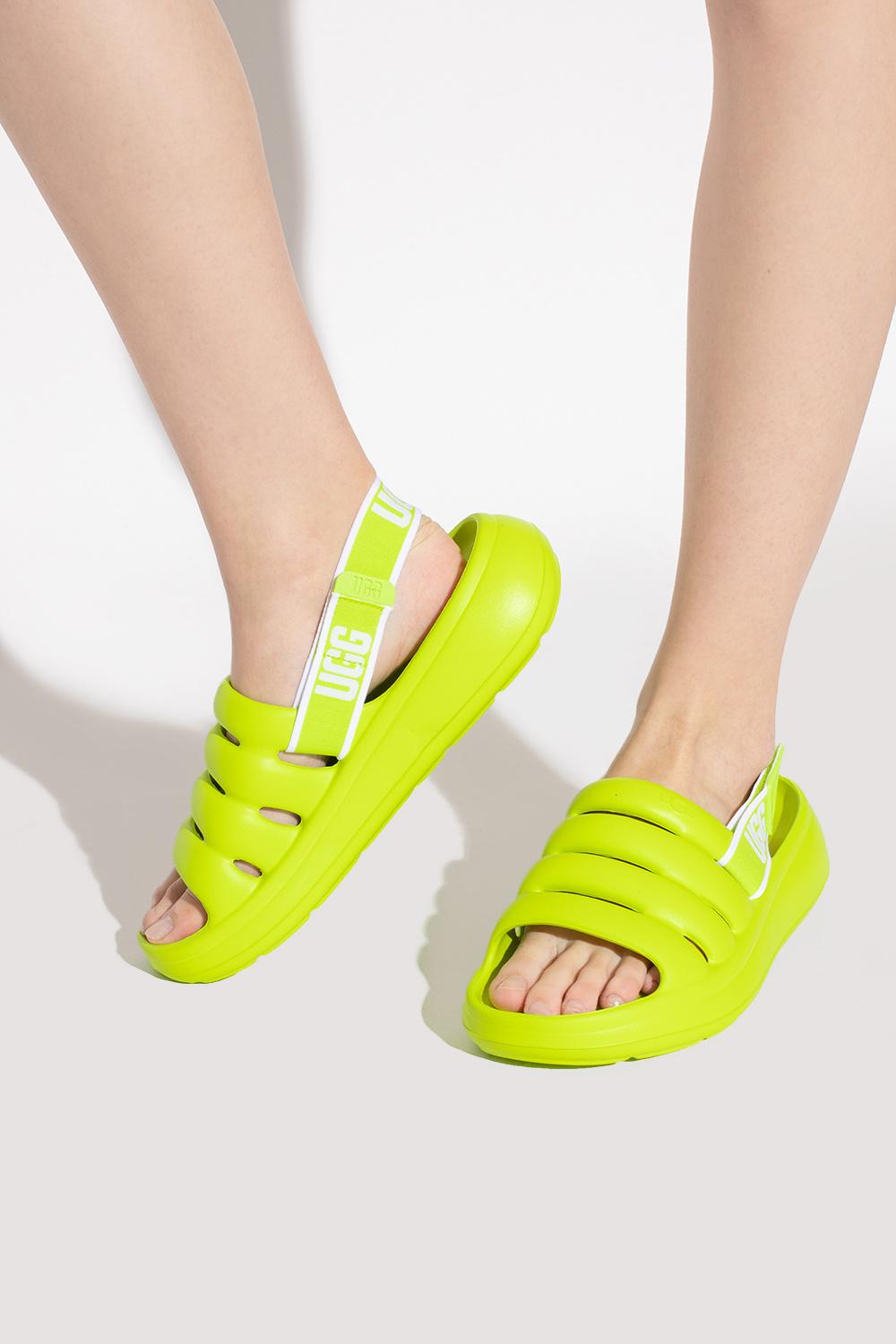 UGG 'sport Yeah' Sandals in Yellow | Lyst