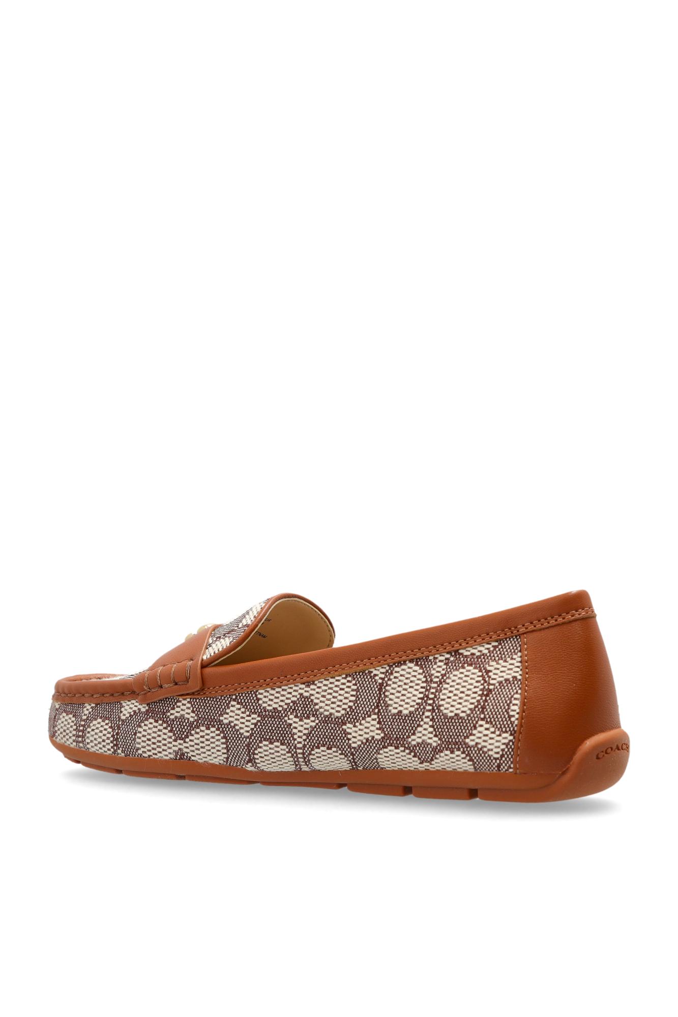 COACH Loafers With Monogram in Brown | Lyst
