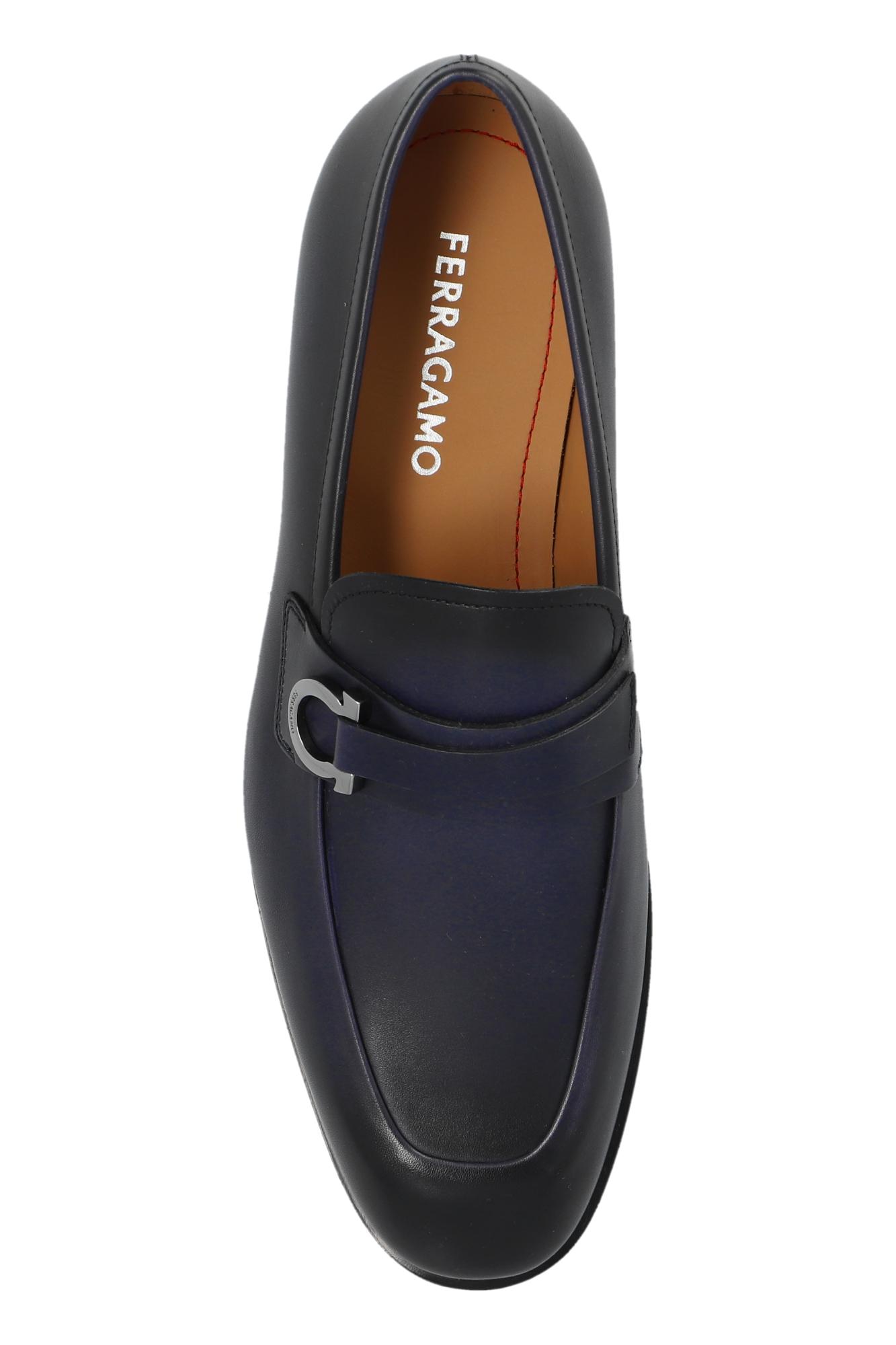 Ferragamo Leather Shoes 'Florio' in Black for Men Lyst UK