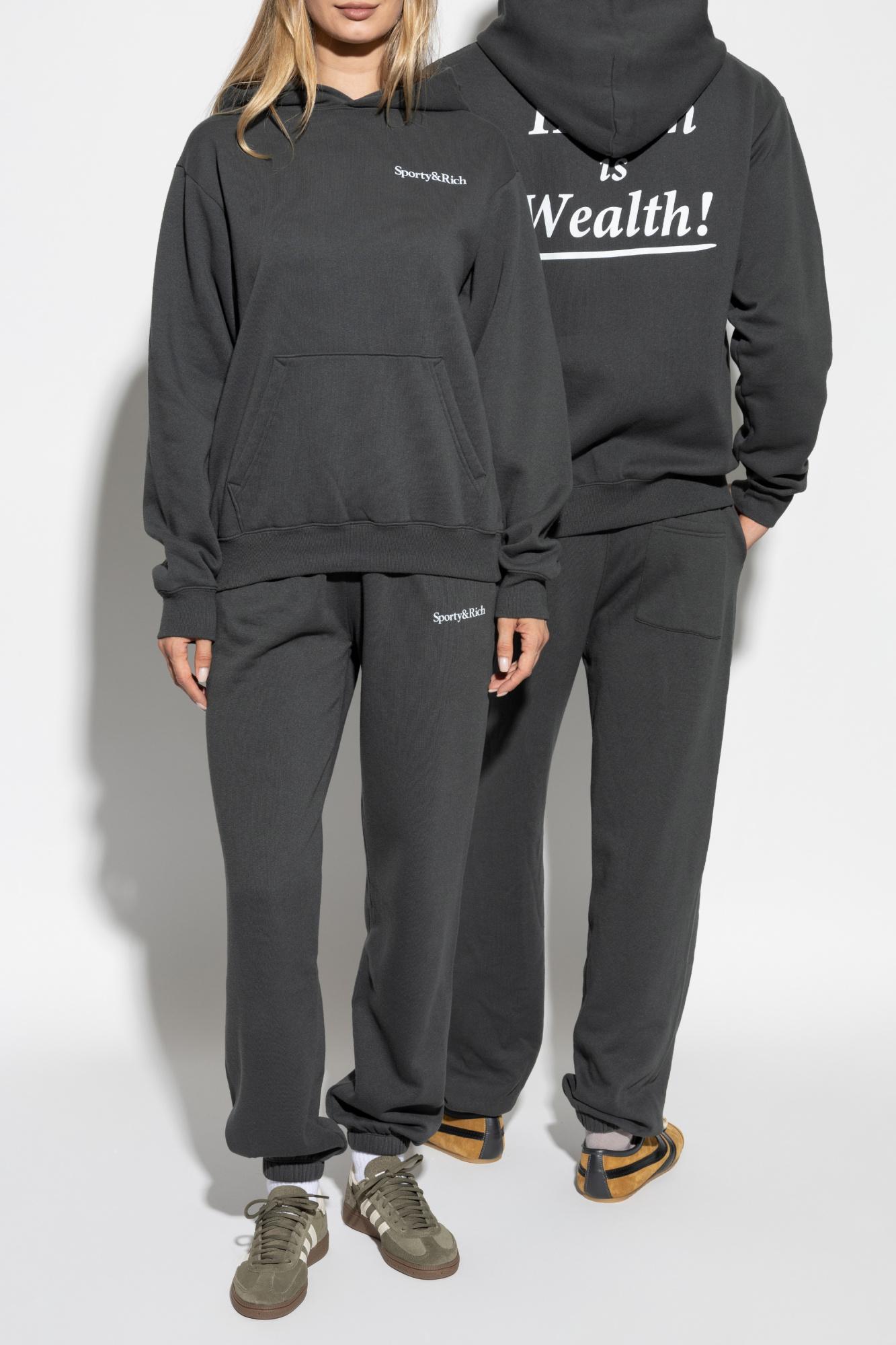 【h】SPORTY & RICH フーディー Very Goods | Classic Logo Hoodie - Heather Grey – Sporty & Rich