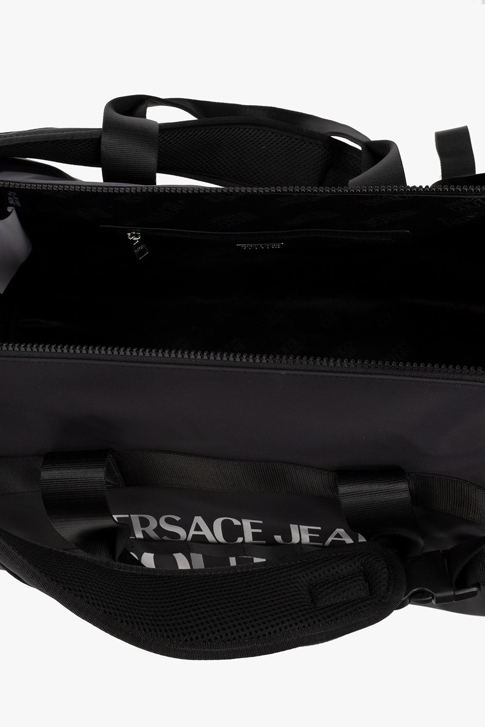 Versace Jeans Couture Travel Bag With Logo in Black for Men | Lyst