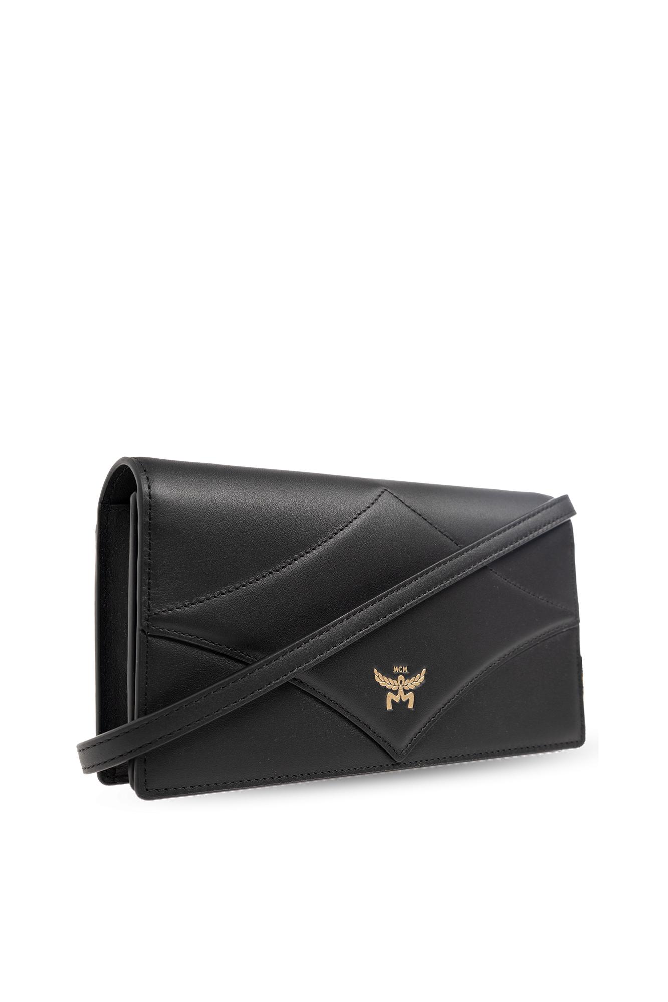 Mcm black discount wallet