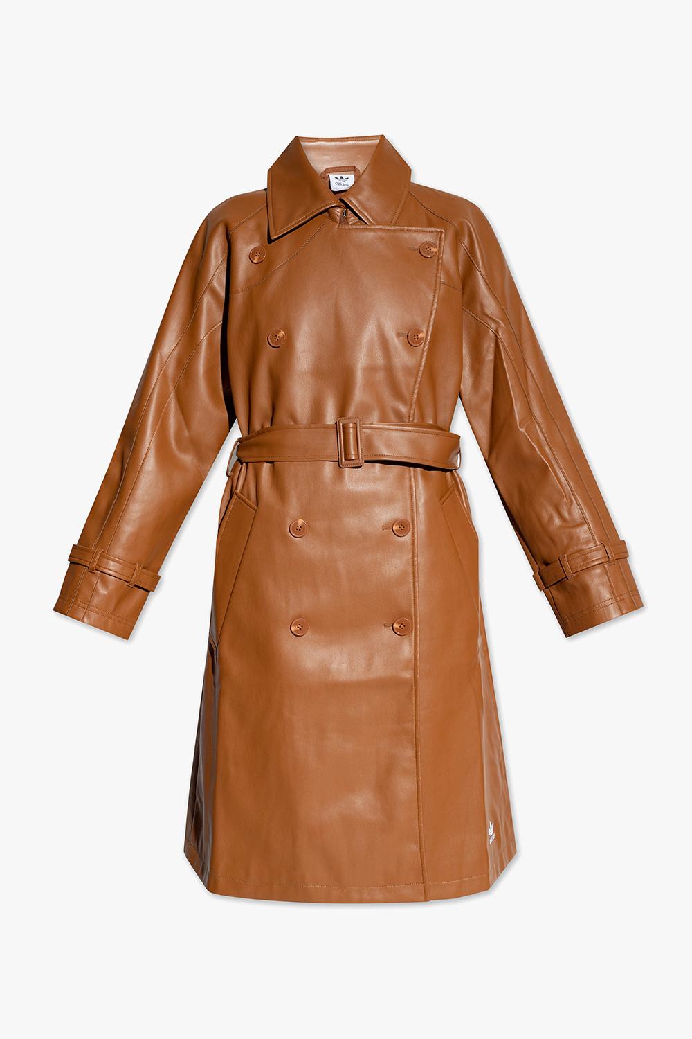 adidas Originals Double-breasted Trench Coat in Brown | Lyst Australia