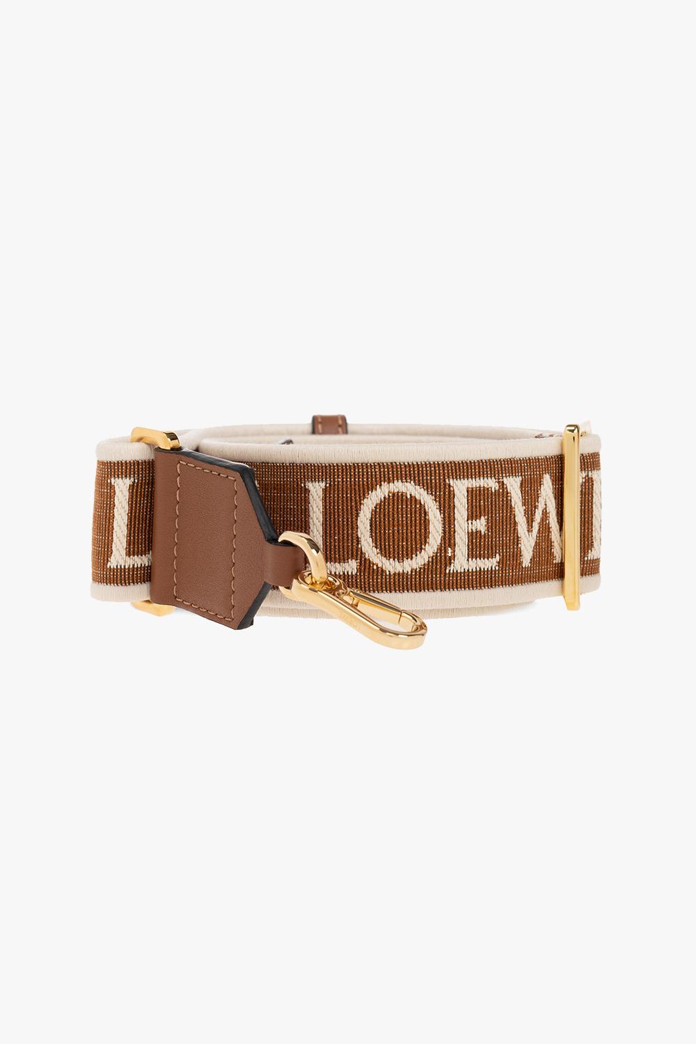 Loewe Bag Strap With Logo in Brown | Lyst