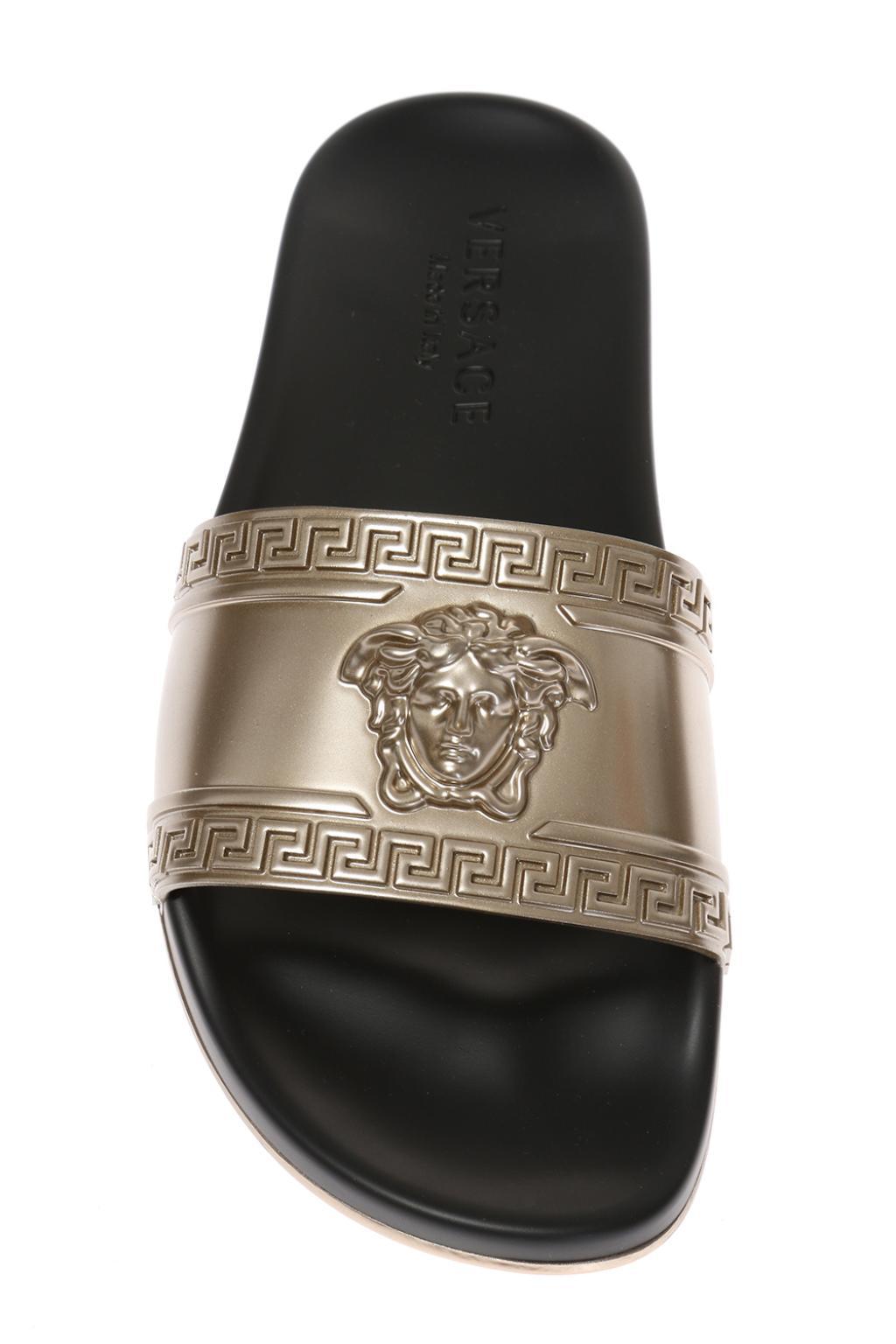 versace medusa stud slides