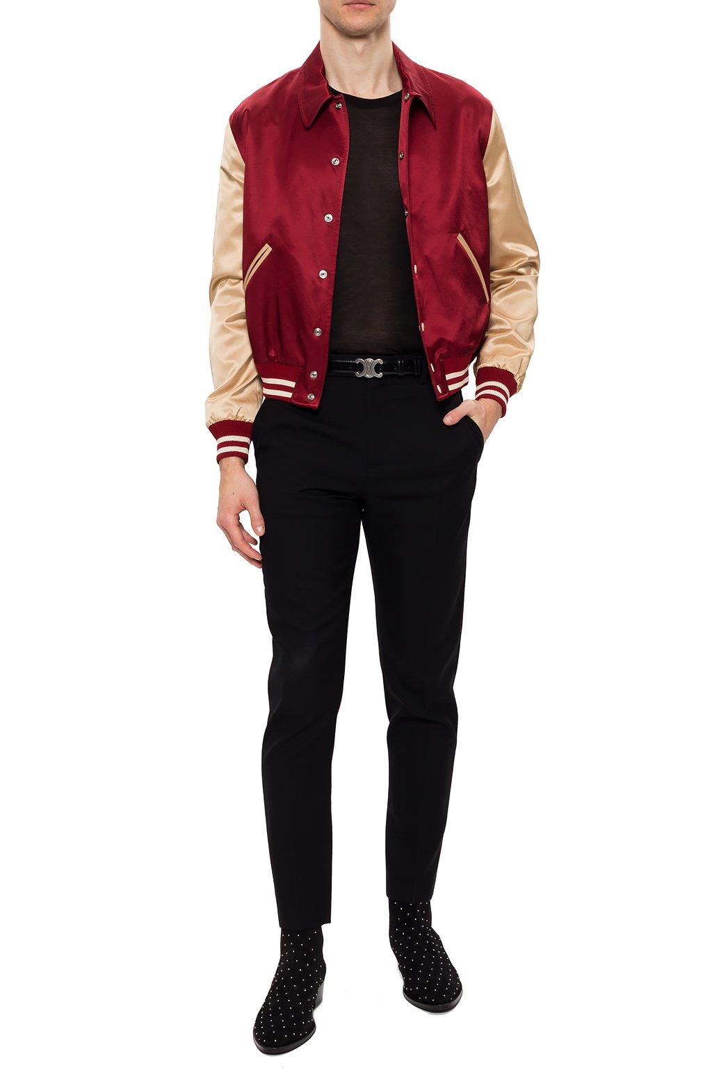 Celine Bomber Jacket in Red for Men | Lyst