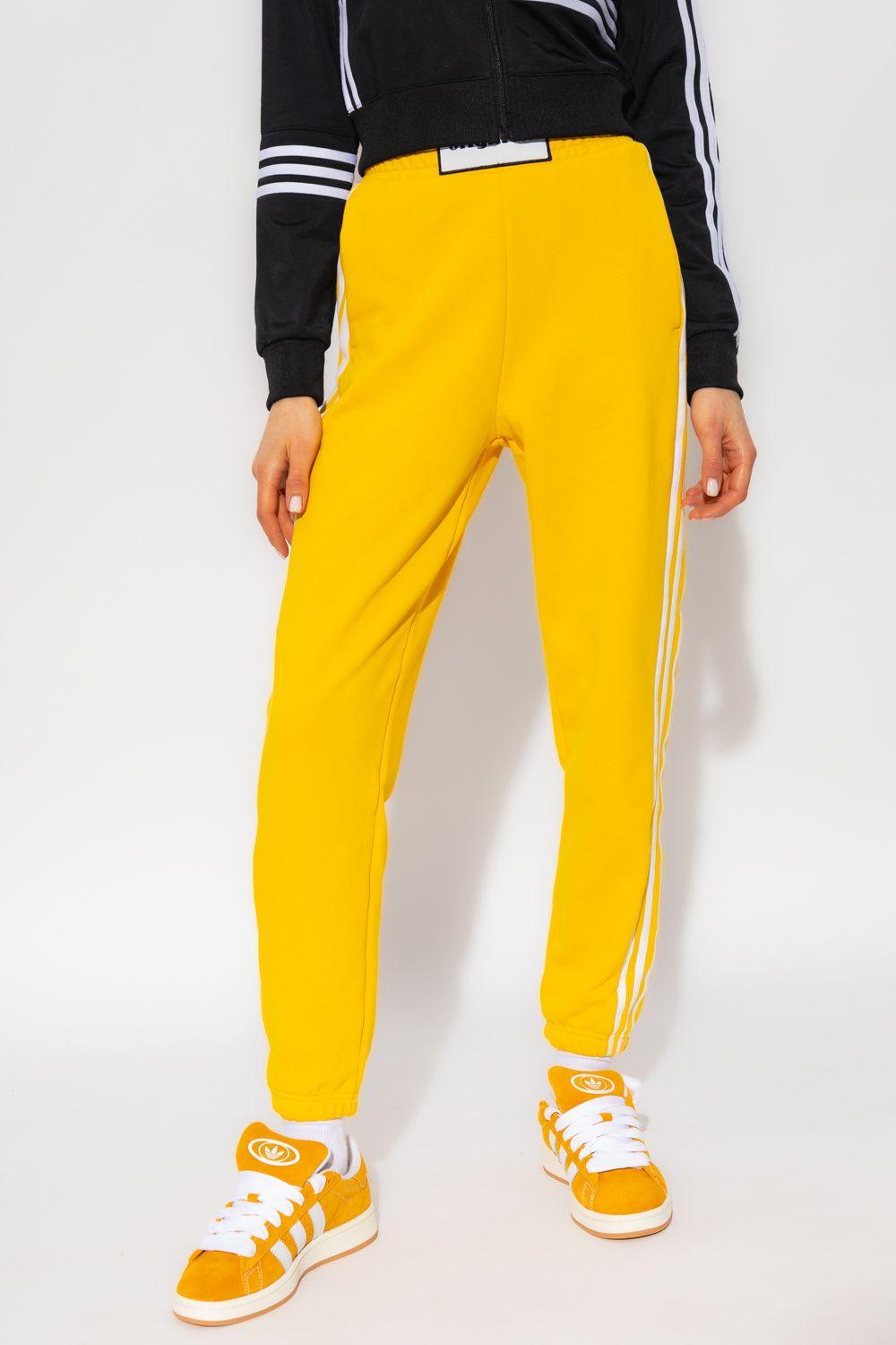 adidas Originals Trousers With Logo in Yellow | Lyst