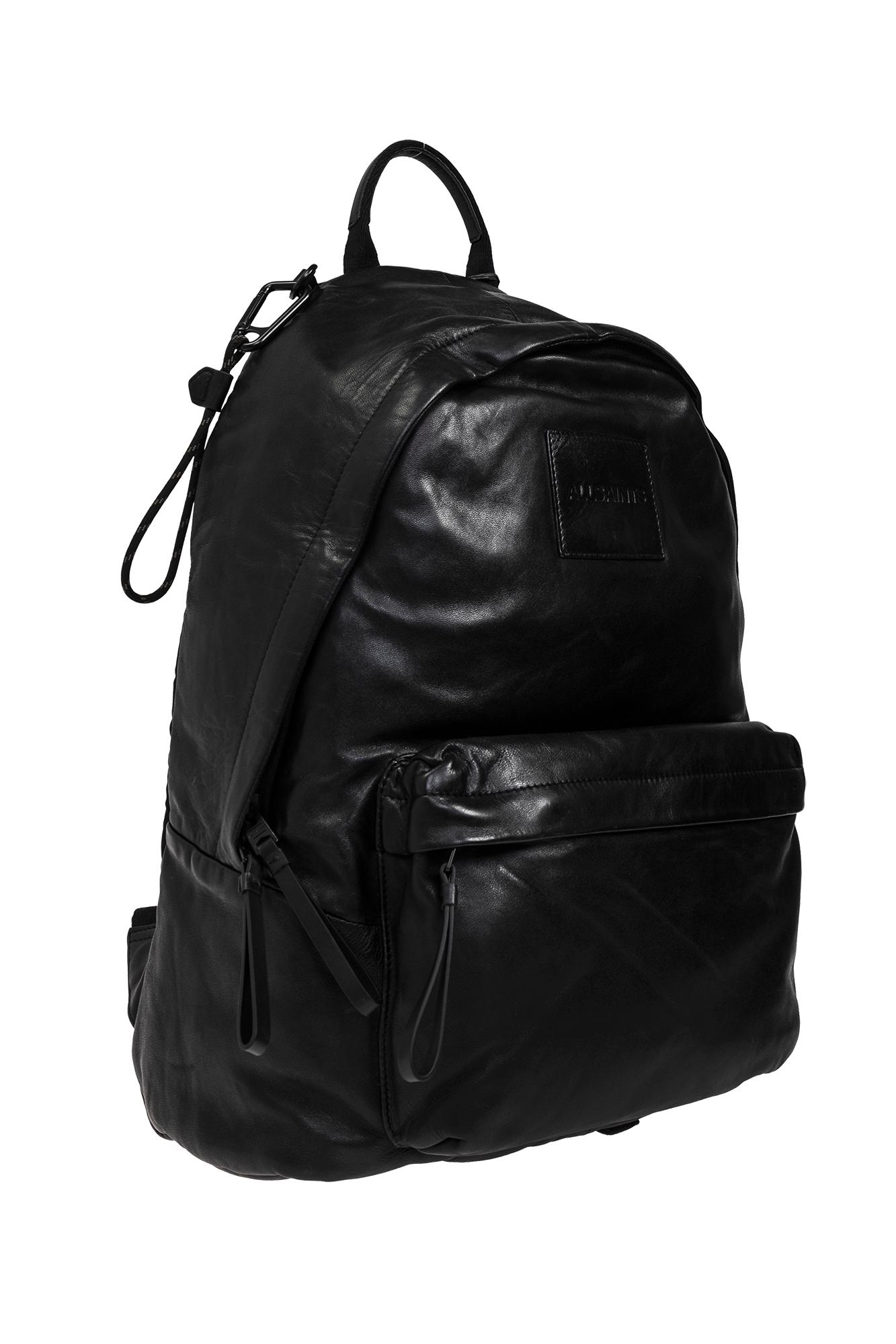 AllSaints Backpack Carabiner in Black for Men Lyst