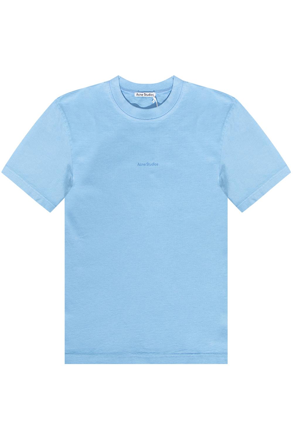 Acne T-shirt in Blue | Lyst