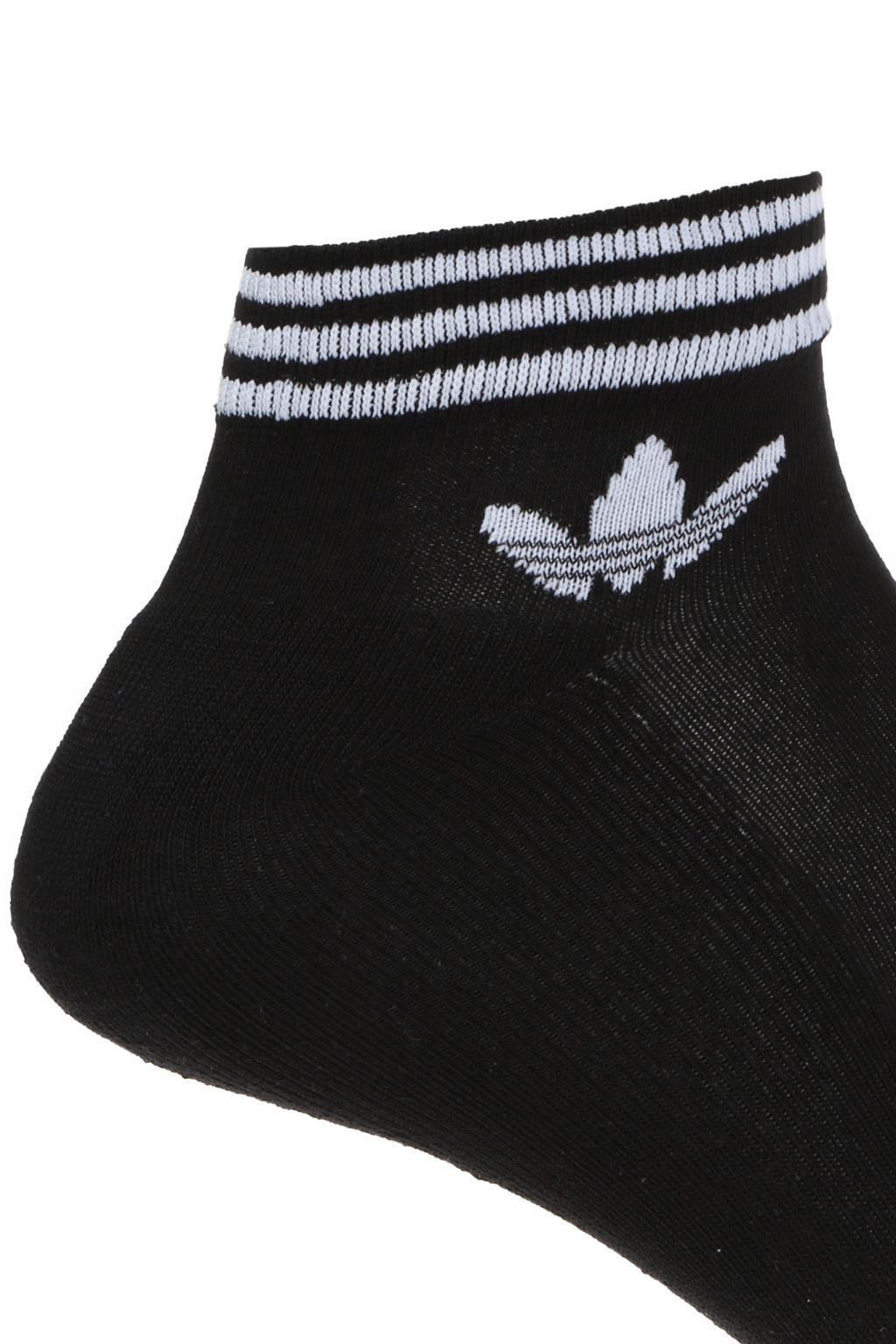 adidas Originals Cotton 3 Pack Ankle Socks In Black Az5523 for Men Lyst