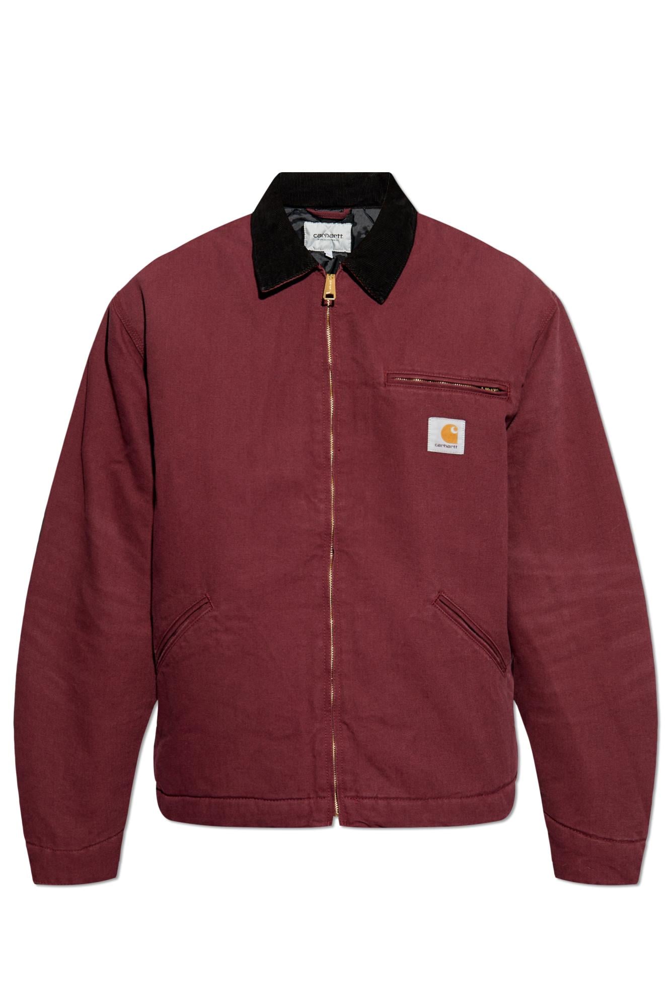 Carhartt Insulated Burgundy Cotton Jacket in Red for Men | Lyst UK