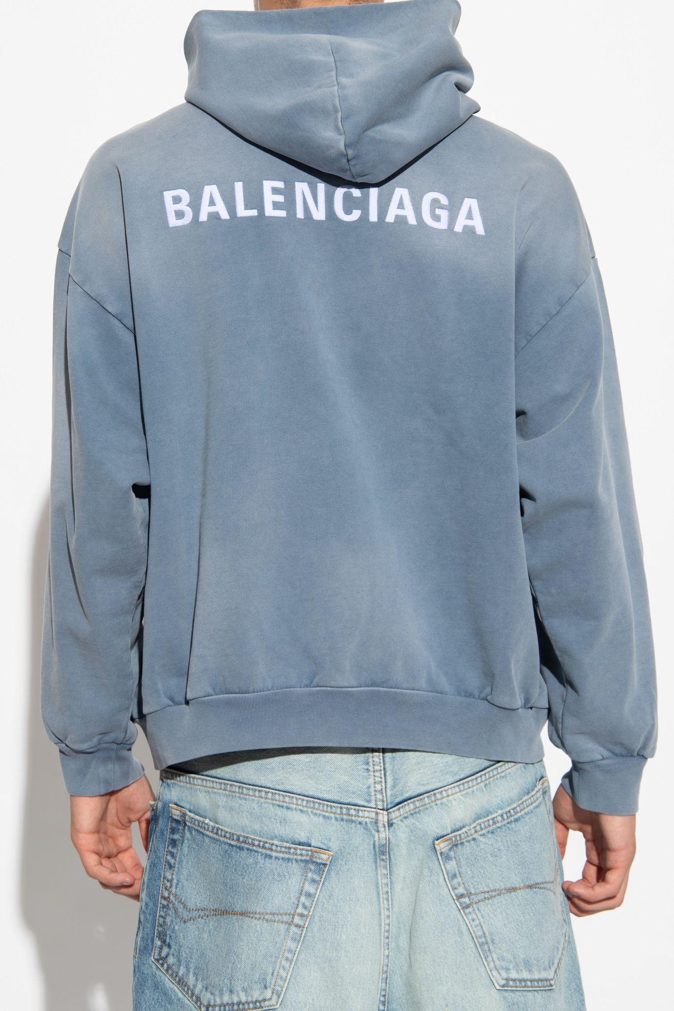 Balenciaga Logo in Blue for Men Lyst