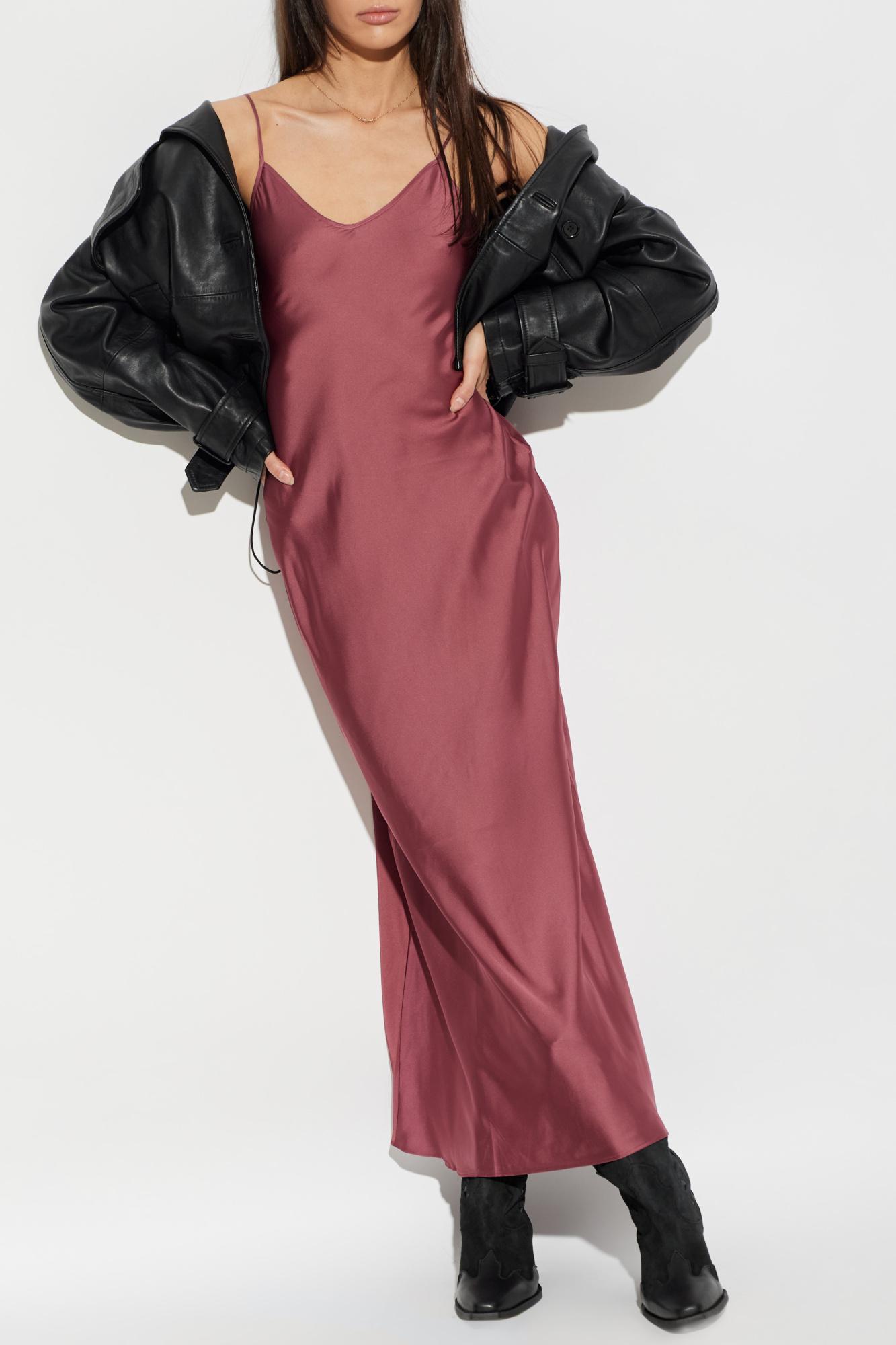 chinese dress ladies AllSaints Womens LILI Maxi Dress Black 0 at Amazon Women's Clothing store main image 0